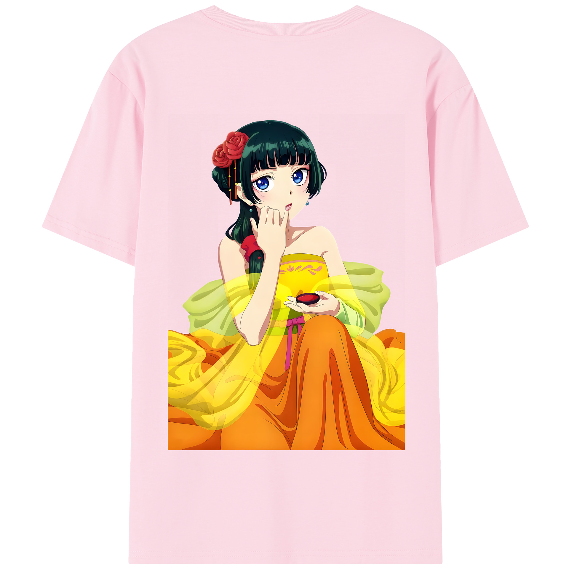 （画像用） 薬屋のひとりごと The Apothecary Diaries 綿100％半袖Tシャツ（背面プリント）