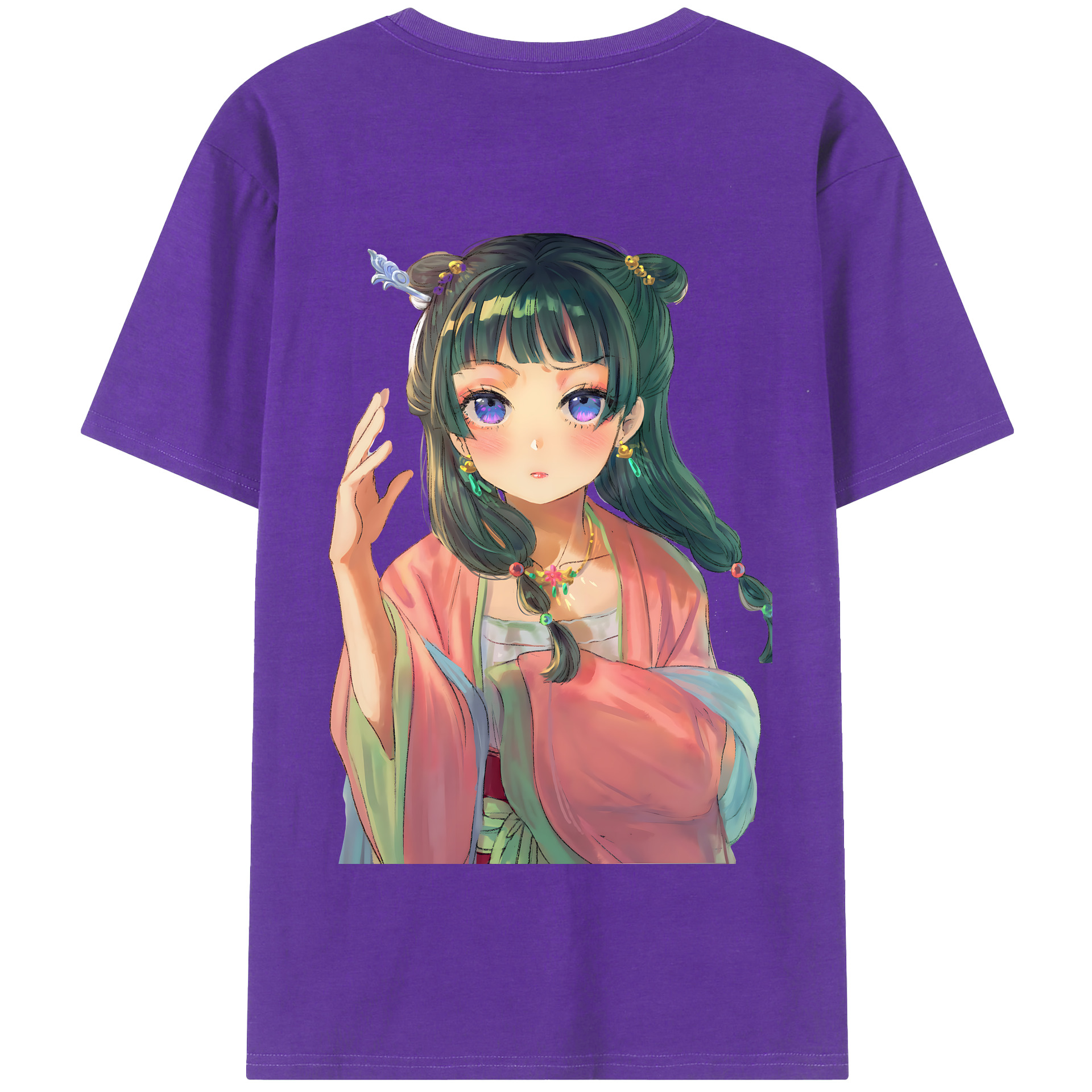 （画像用） 薬屋のひとりごと The Apothecary Diaries 綿100％半袖Tシャツ（背面プリント）