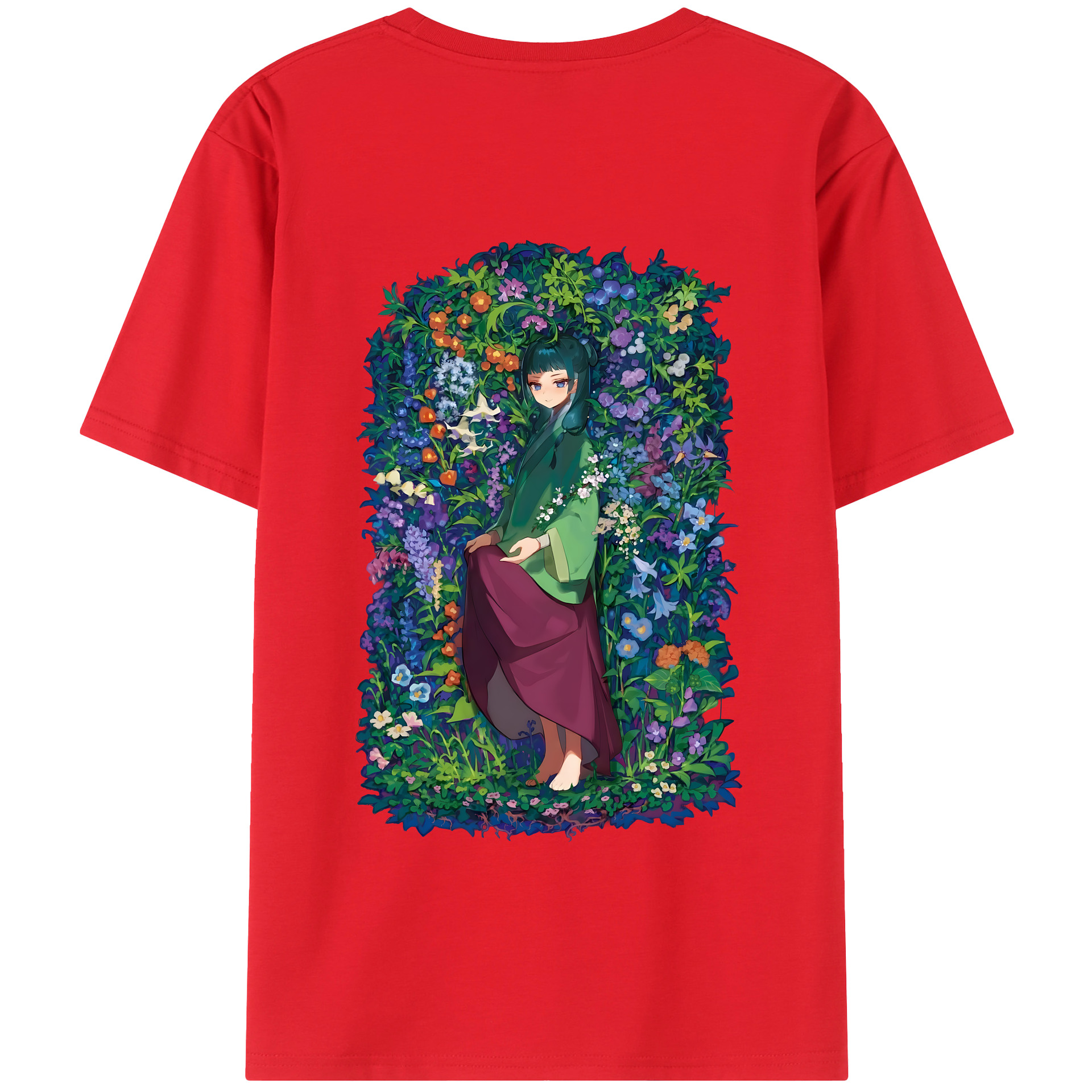 （画像用） 薬屋のひとりごと The Apothecary Diaries 綿100％半袖Tシャツ（背面プリント）