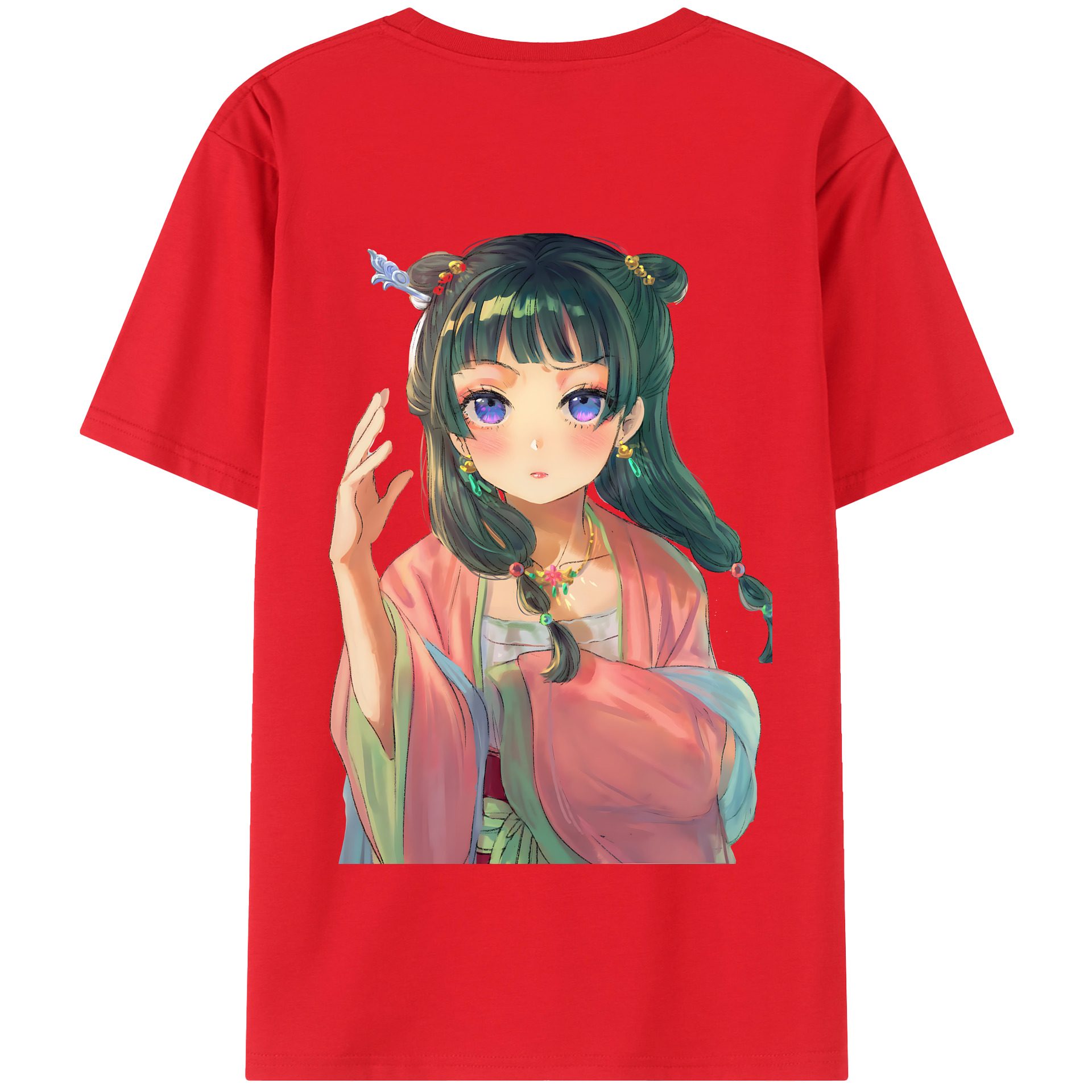 （画像用） 薬屋のひとりごと The Apothecary Diaries 綿100％半袖Tシャツ（背面プリント）