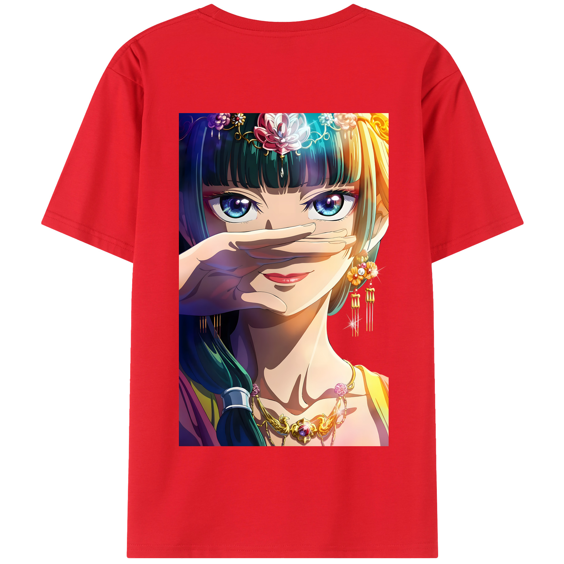 （画像用） 薬屋のひとりごと The Apothecary Diaries 綿100％半袖Tシャツ（背面プリント）