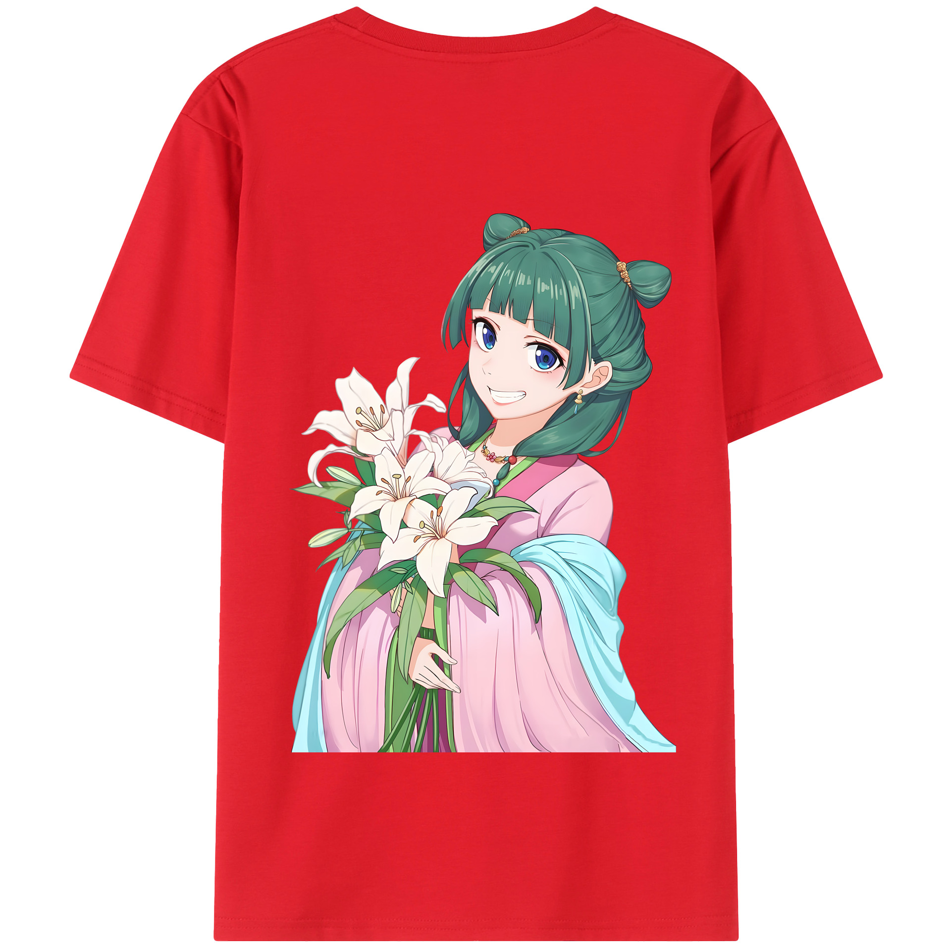 （画像用） 薬屋のひとりごと The Apothecary Diaries 綿100％半袖Tシャツ（背面プリント）