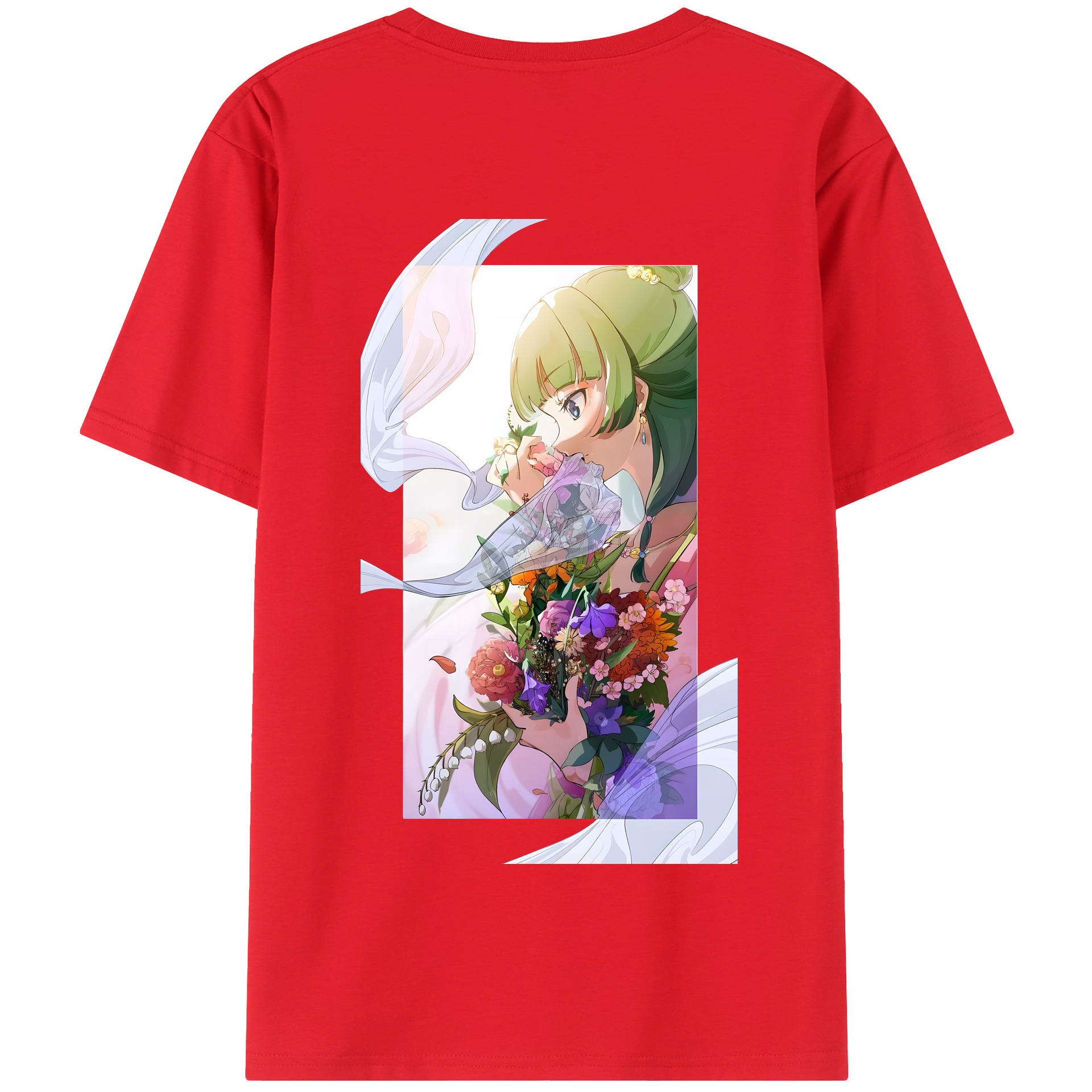（画像用） 薬屋のひとりごと The Apothecary Diaries 綿100％半袖Tシャツ（背面プリント）