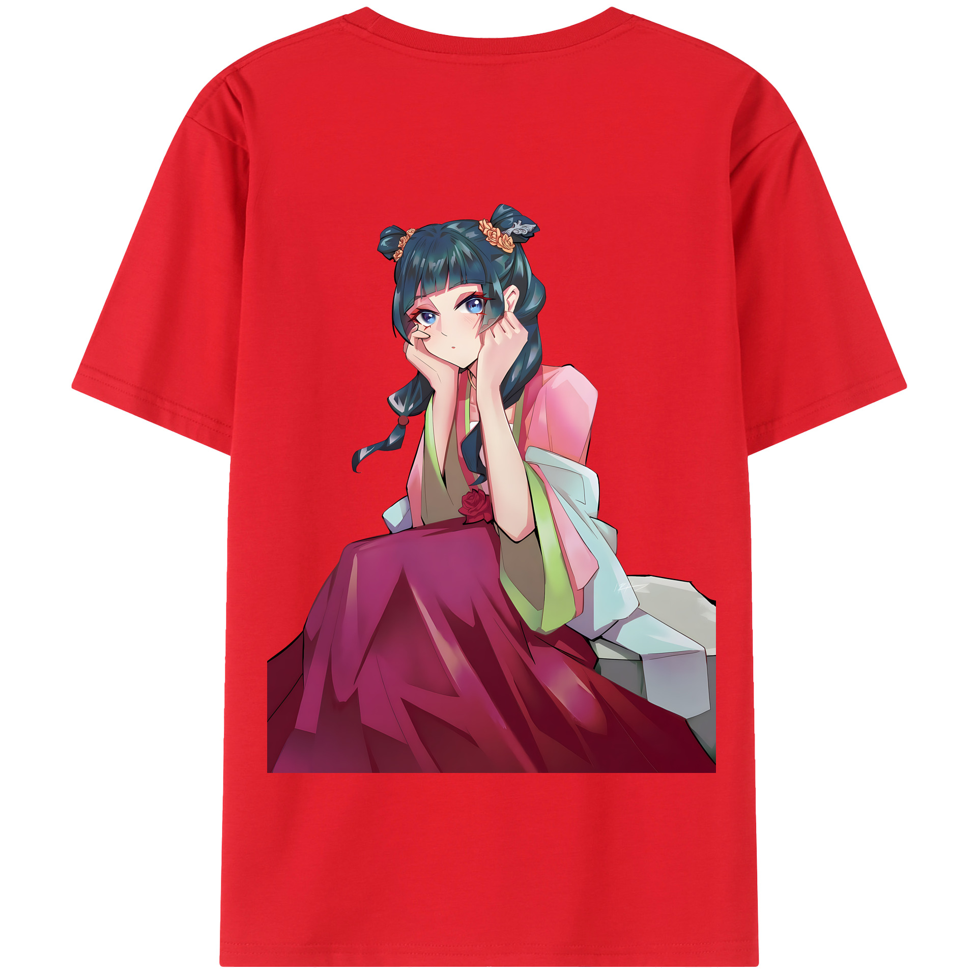 （画像用） 薬屋のひとりごと The Apothecary Diaries 綿100％半袖Tシャツ（背面プリント）