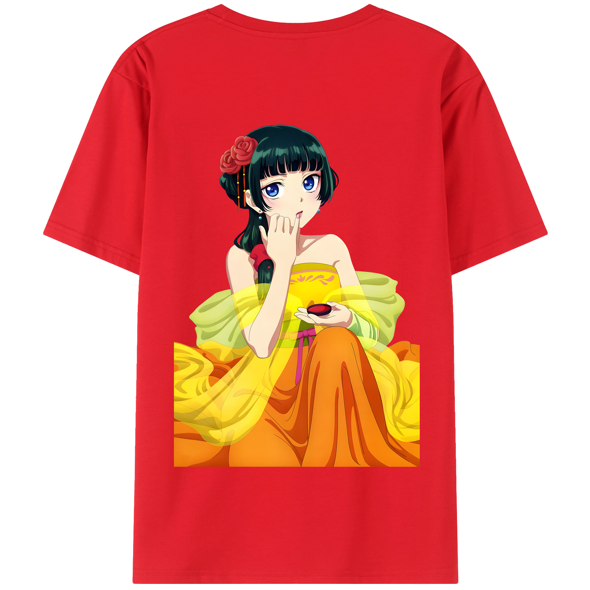（画像用） 薬屋のひとりごと The Apothecary Diaries 綿100％半袖Tシャツ（背面プリント）