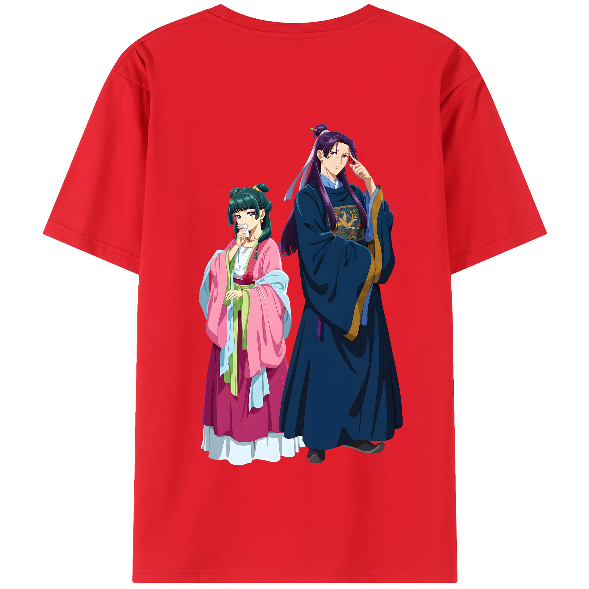 （画像用） 薬屋のひとりごと The Apothecary Diaries 綿100％半袖Tシャツ（背面プリント）