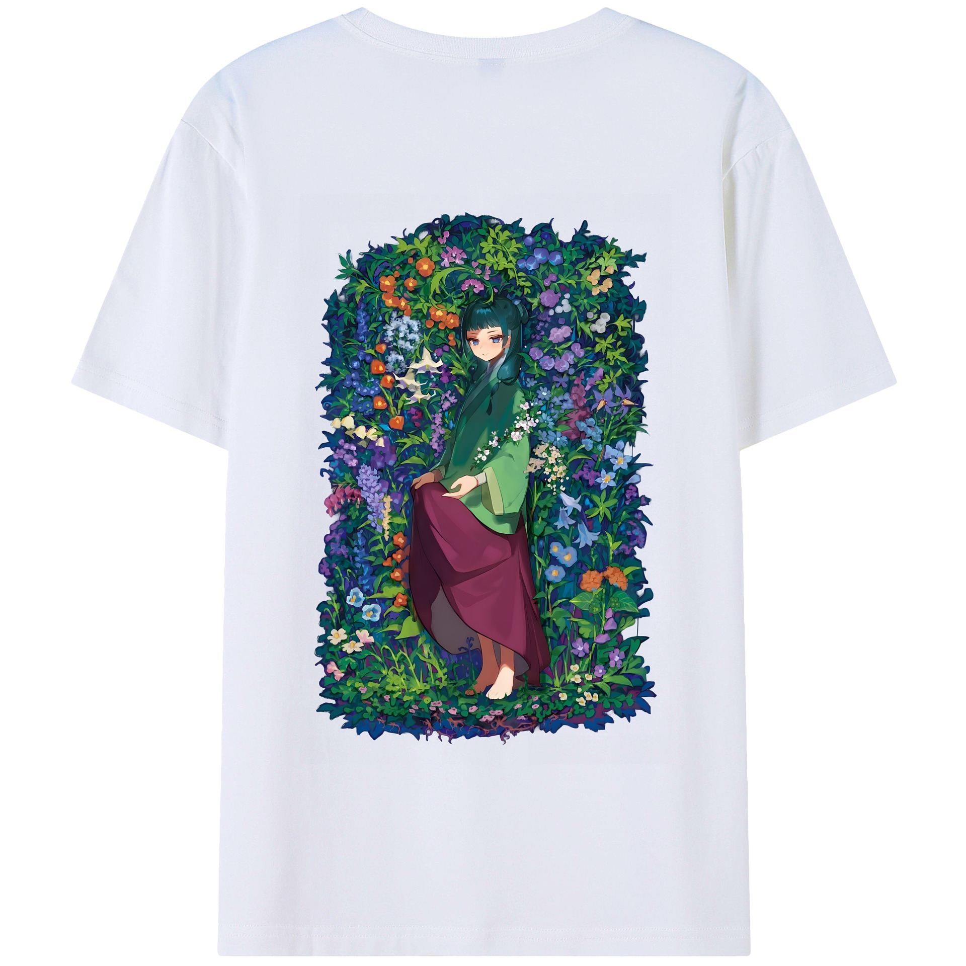 （画像用） 薬屋のひとりごと The Apothecary Diaries 綿100％半袖Tシャツ（背面プリント）