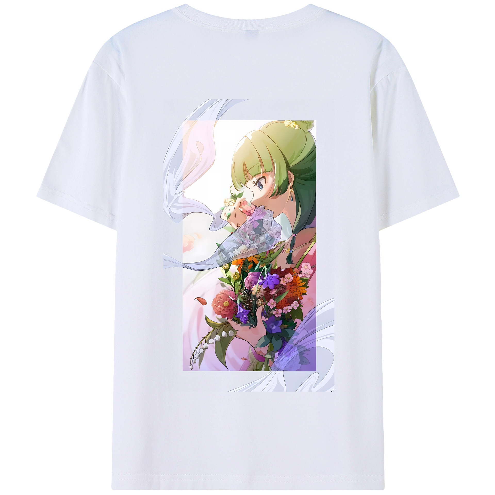 （画像用） 薬屋のひとりごと The Apothecary Diaries 綿100％半袖Tシャツ（背面プリント）