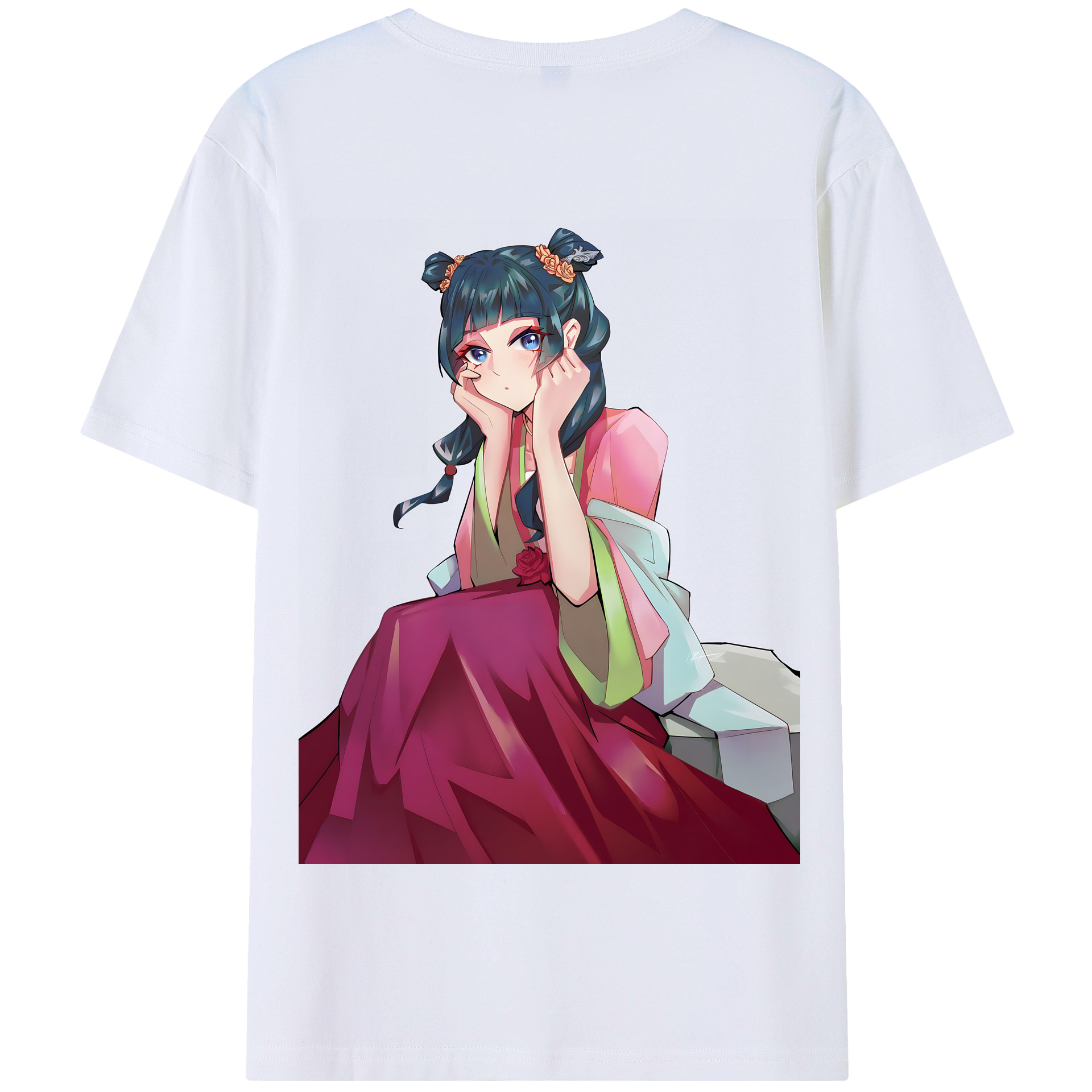 （画像用） 薬屋のひとりごと The Apothecary Diaries 綿100％半袖Tシャツ（背面プリント）