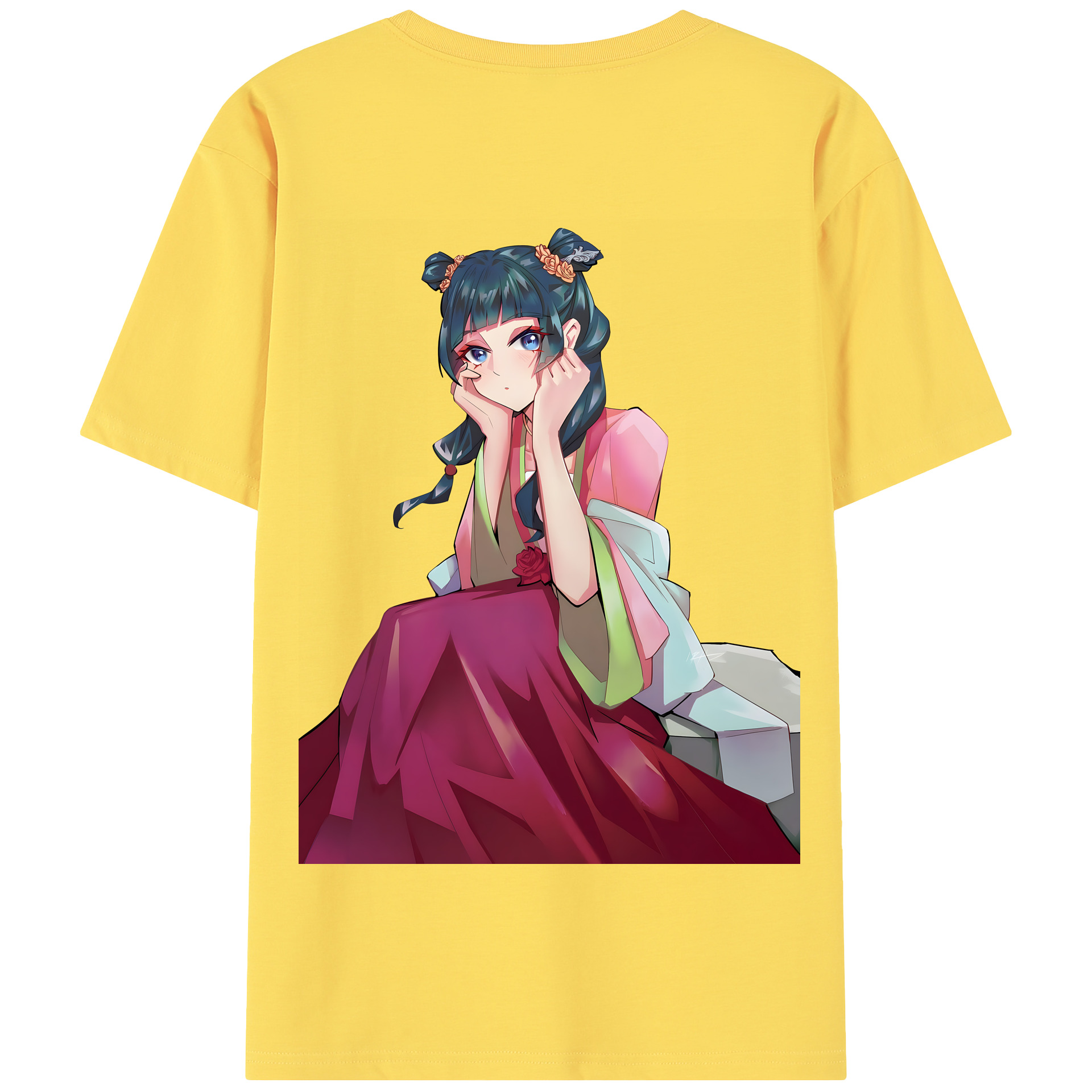 （画像用） 薬屋のひとりごと The Apothecary Diaries 綿100％半袖Tシャツ（背面プリント）