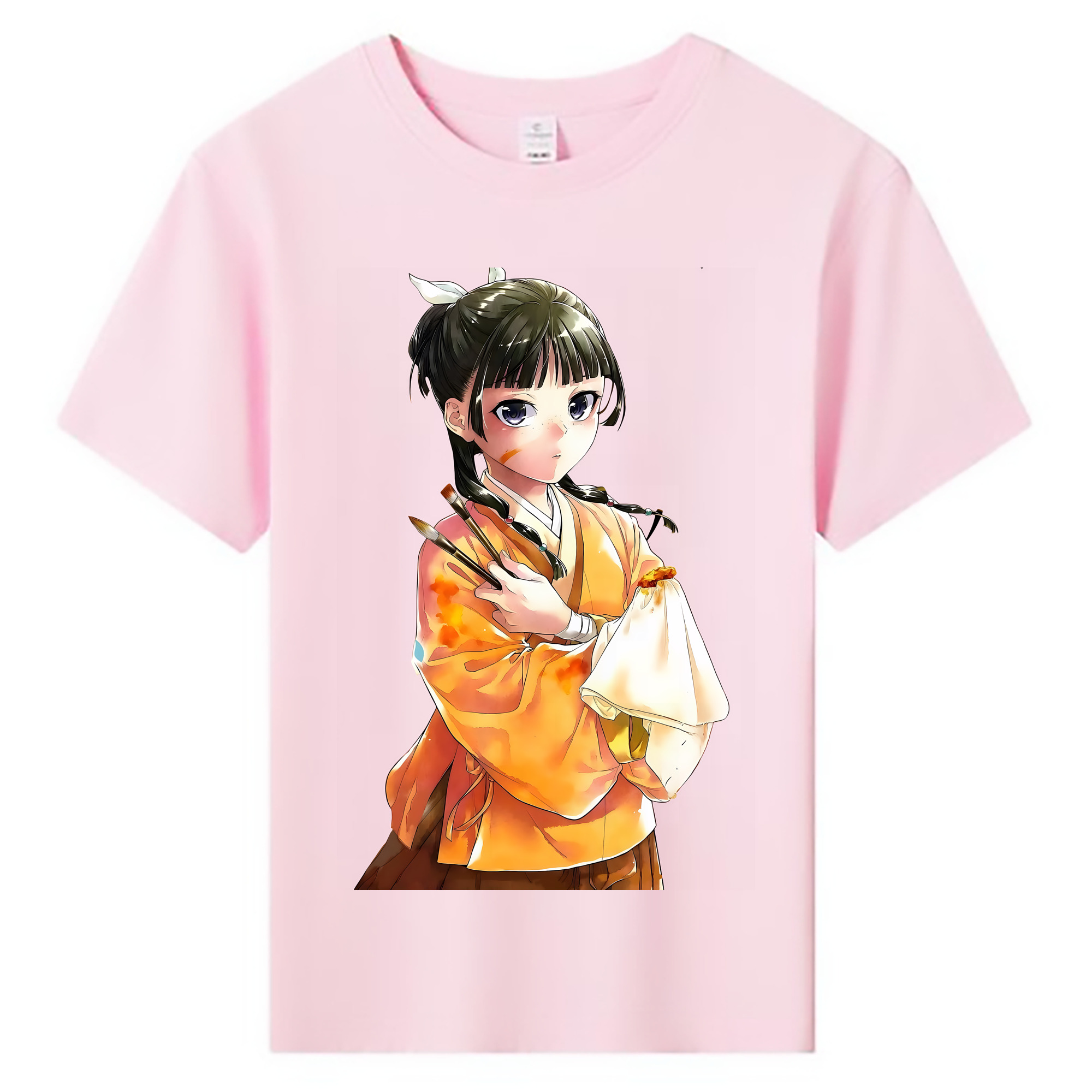 （画像用） 薬屋のひとりごと The Apothecary Diaries 綿100％キッズTシャツ（フロントプリント）