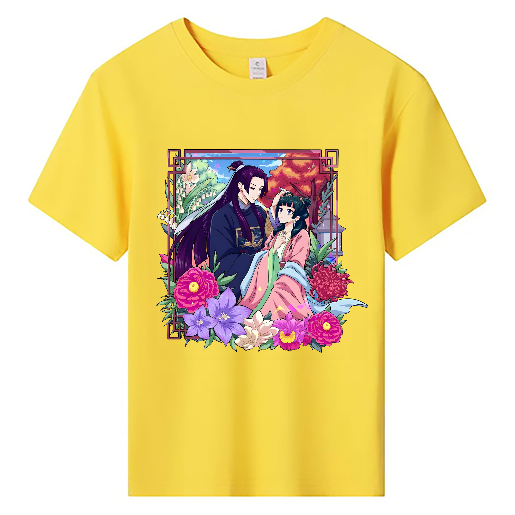 （画像用） 薬屋のひとりごと The Apothecary Diaries 綿100％キッズTシャツ（フロントプリント）