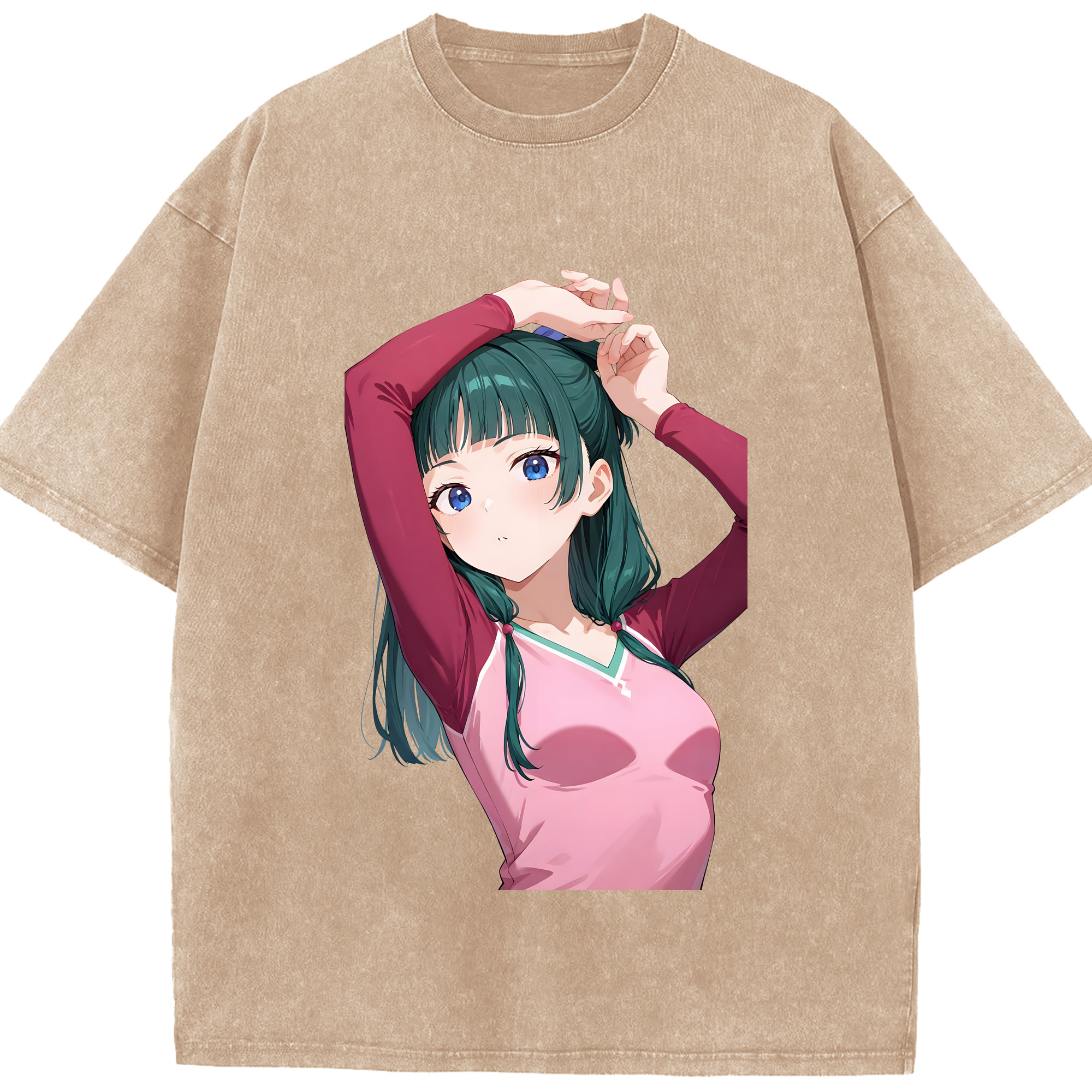 （画像用） 薬屋のひとりごと The Apothecary Diaries 綿100% ヴィンテージ風 半袖Tシャツ（フロントプリント）
