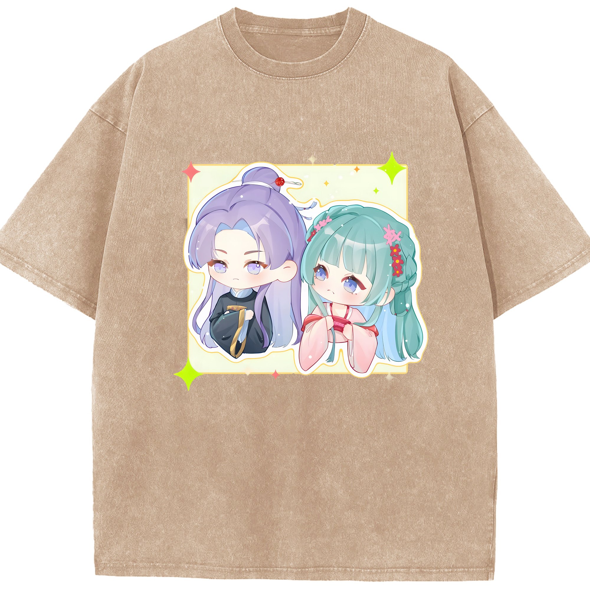 （画像用） 薬屋のひとりごと The Apothecary Diaries 綿100% ヴィンテージ風 半袖Tシャツ（フロントプリント）