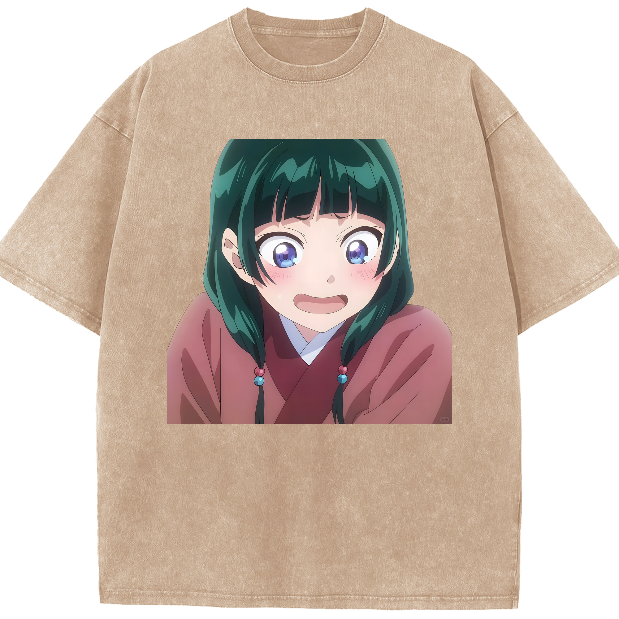 （画像用） 薬屋のひとりごと The Apothecary Diaries 綿100% ヴィンテージ風 半袖Tシャツ（フロントプリント）