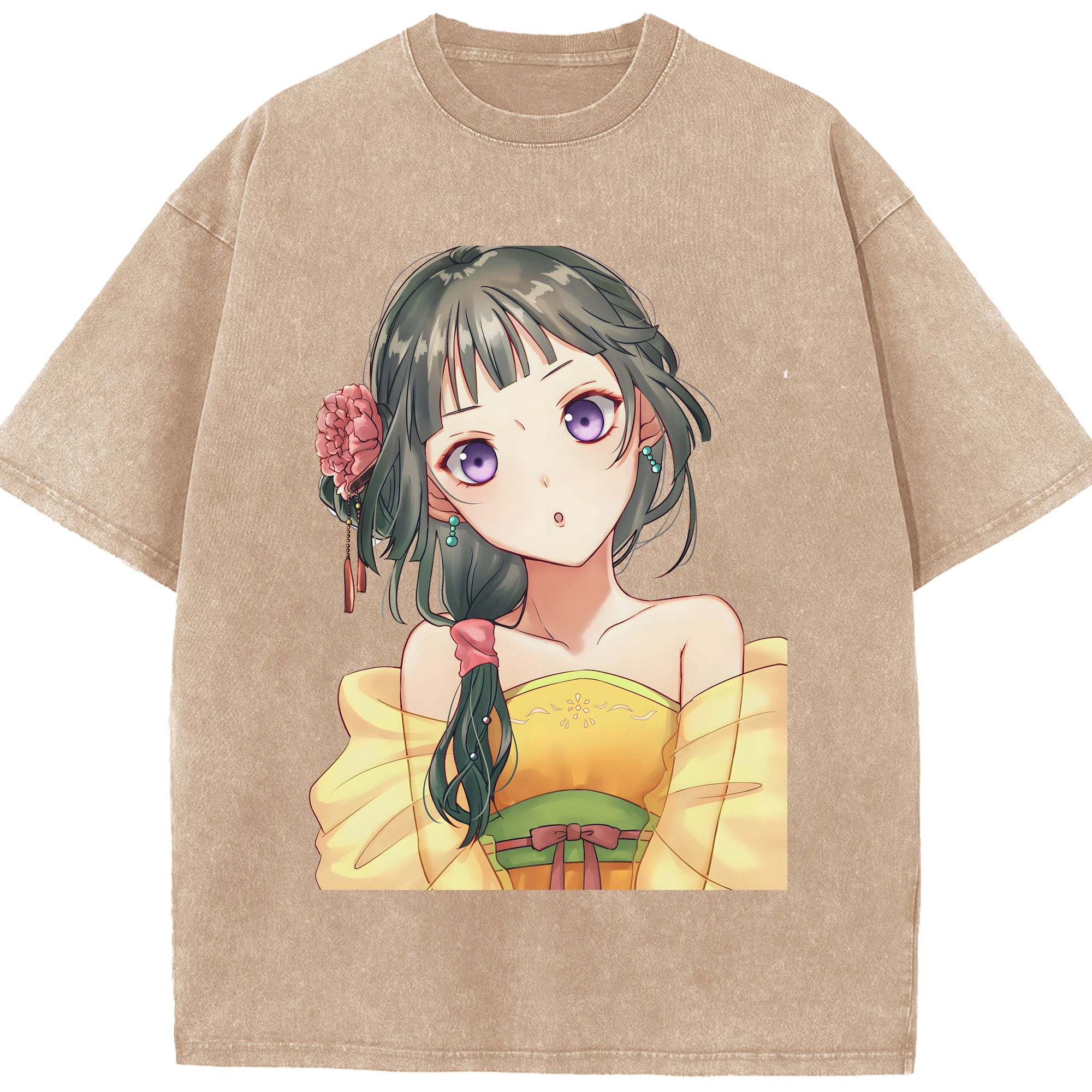 （画像用） 薬屋のひとりごと The Apothecary Diaries 綿100% ヴィンテージ風 半袖Tシャツ（フロントプリント）