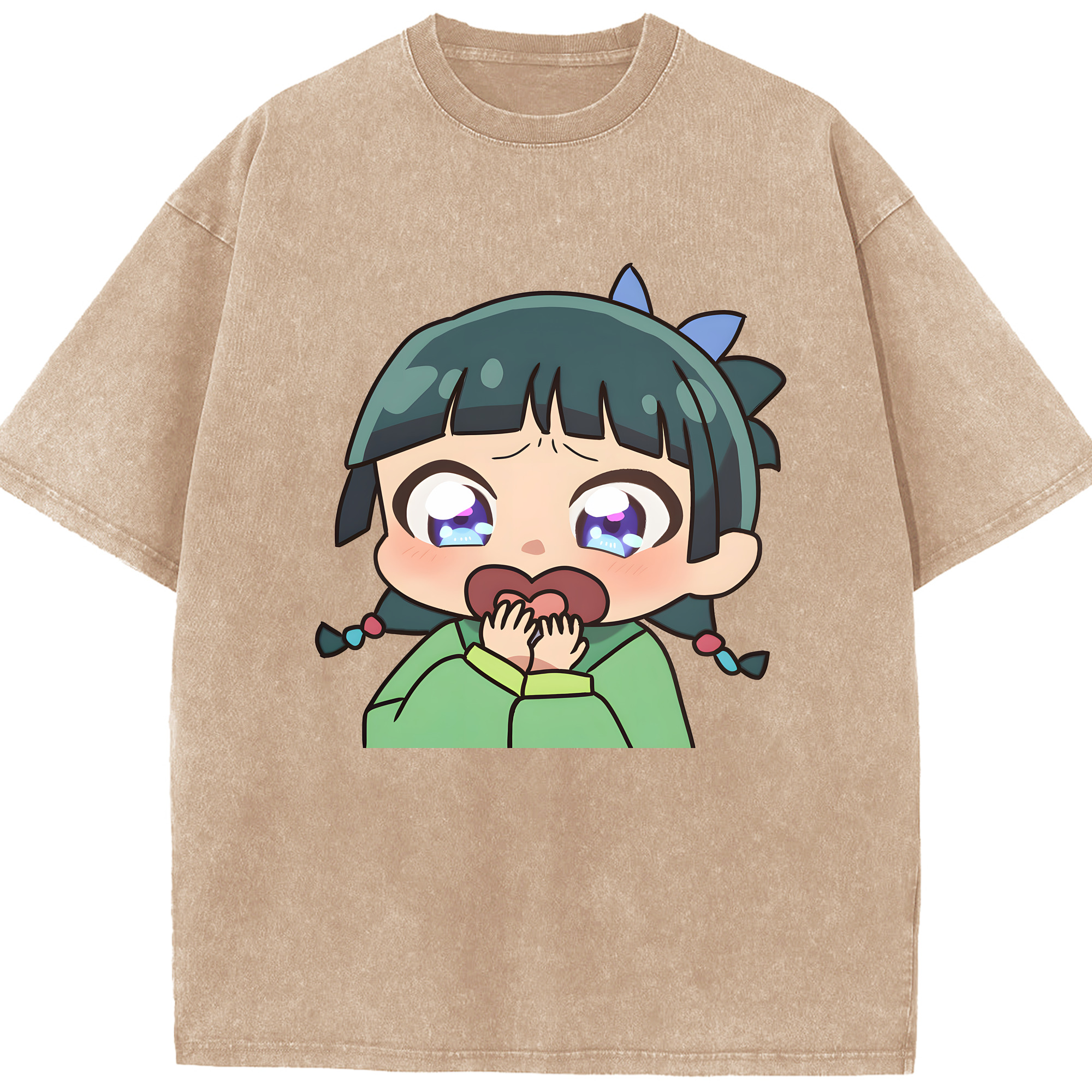 （画像用） 薬屋のひとりごと The Apothecary Diaries 綿100% ヴィンテージ風 半袖Tシャツ（フロントプリント）