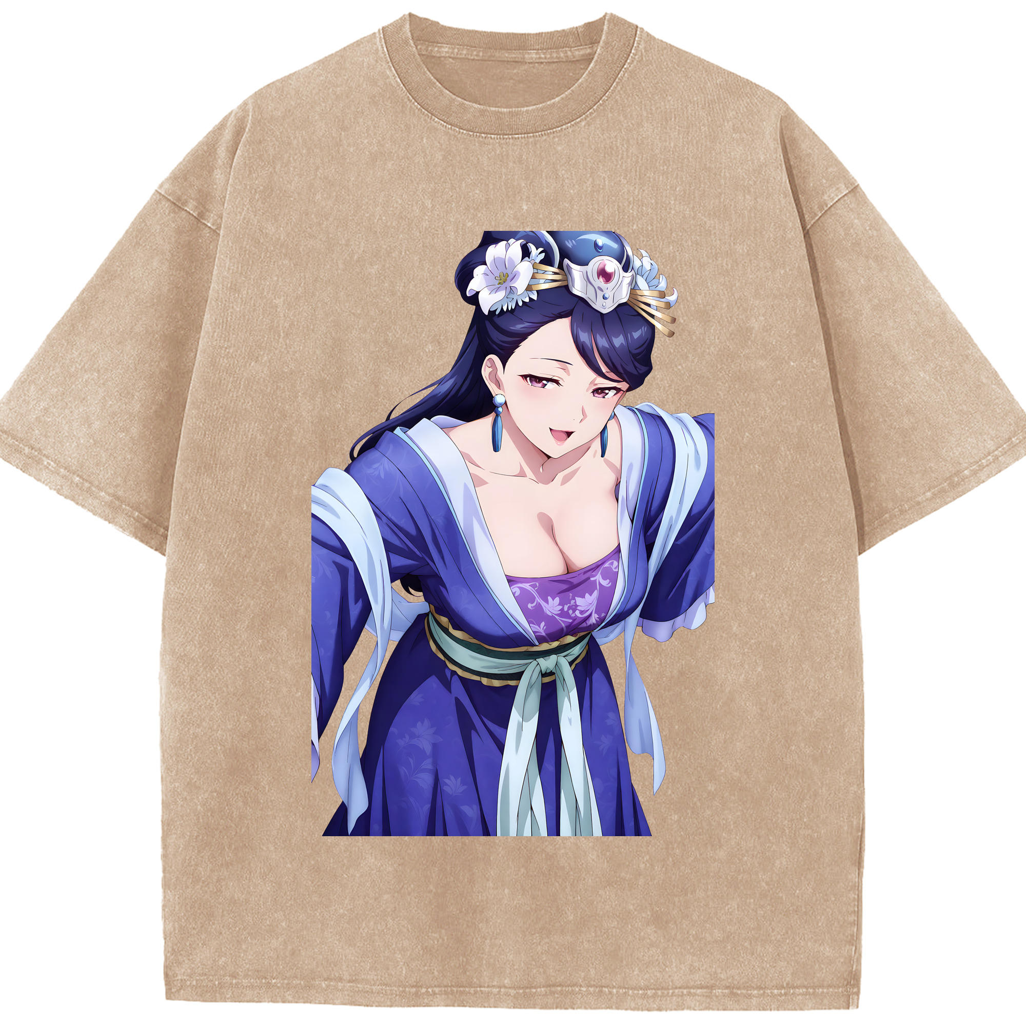 （画像用） 薬屋のひとりごと The Apothecary Diaries 綿100% ヴィンテージ風 半袖Tシャツ（フロントプリント）