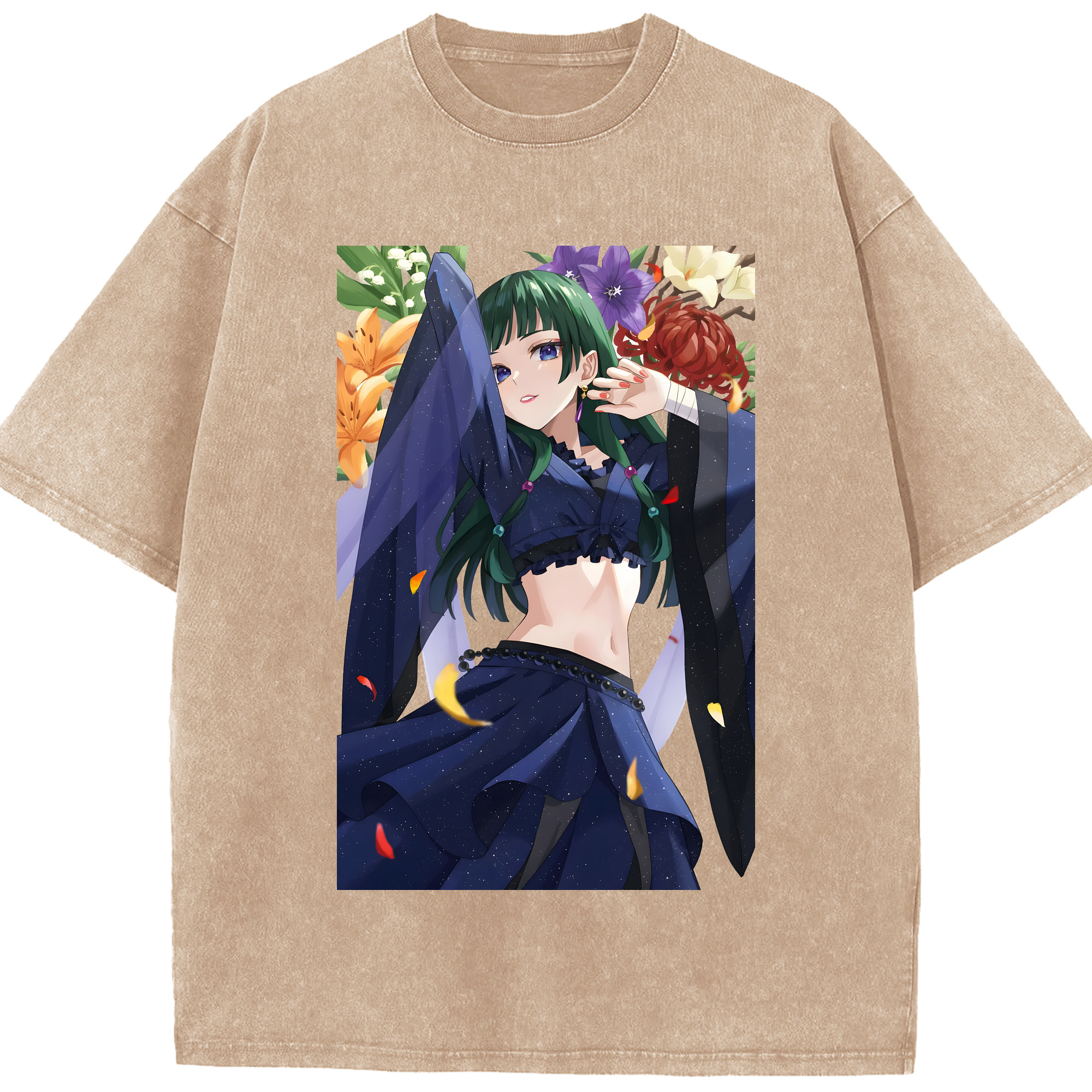 （画像用） 薬屋のひとりごと The Apothecary Diaries 綿100% ヴィンテージ風 半袖Tシャツ（フロントプリント）