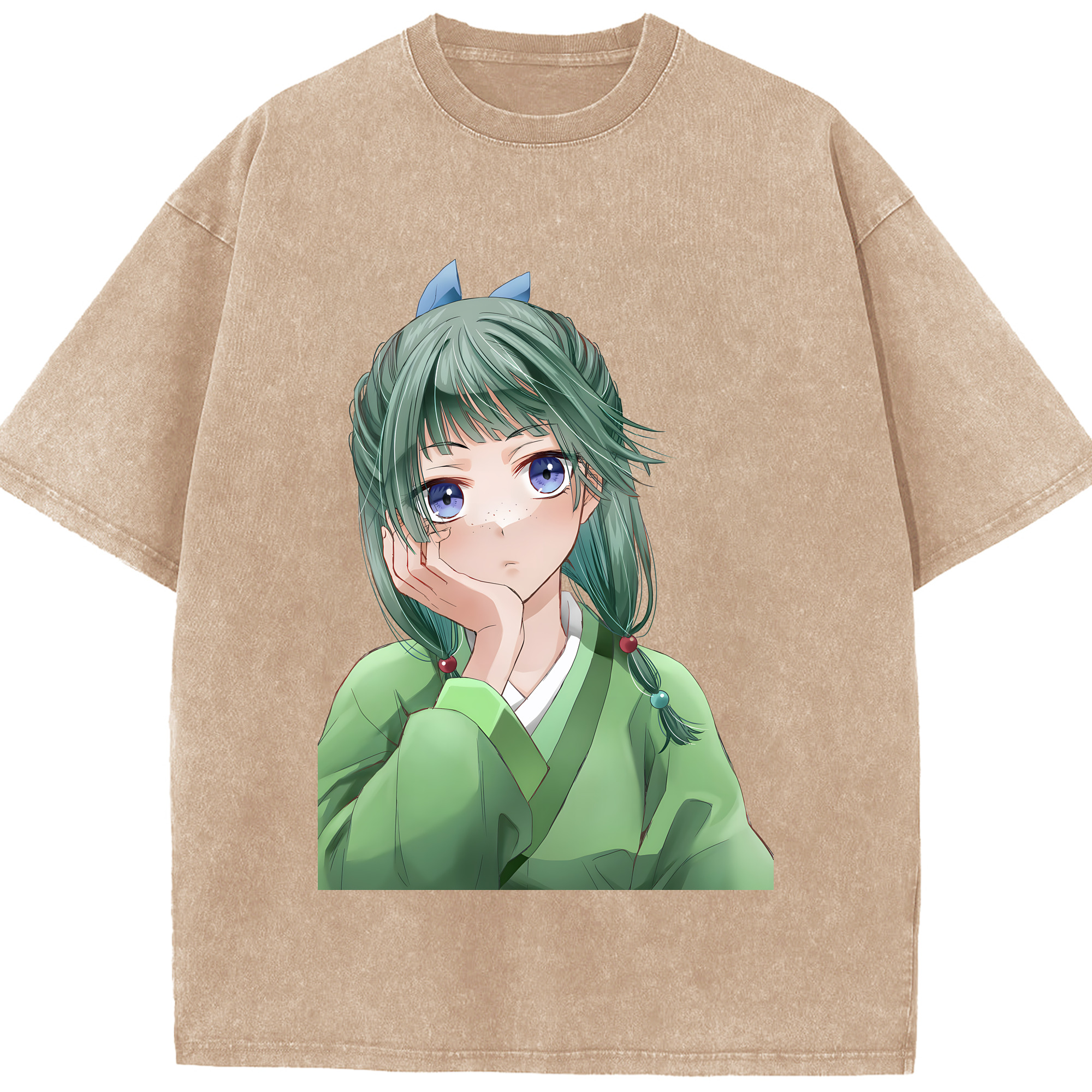 （画像用） 薬屋のひとりごと The Apothecary Diaries 綿100% ヴィンテージ風 半袖Tシャツ（フロントプリント）