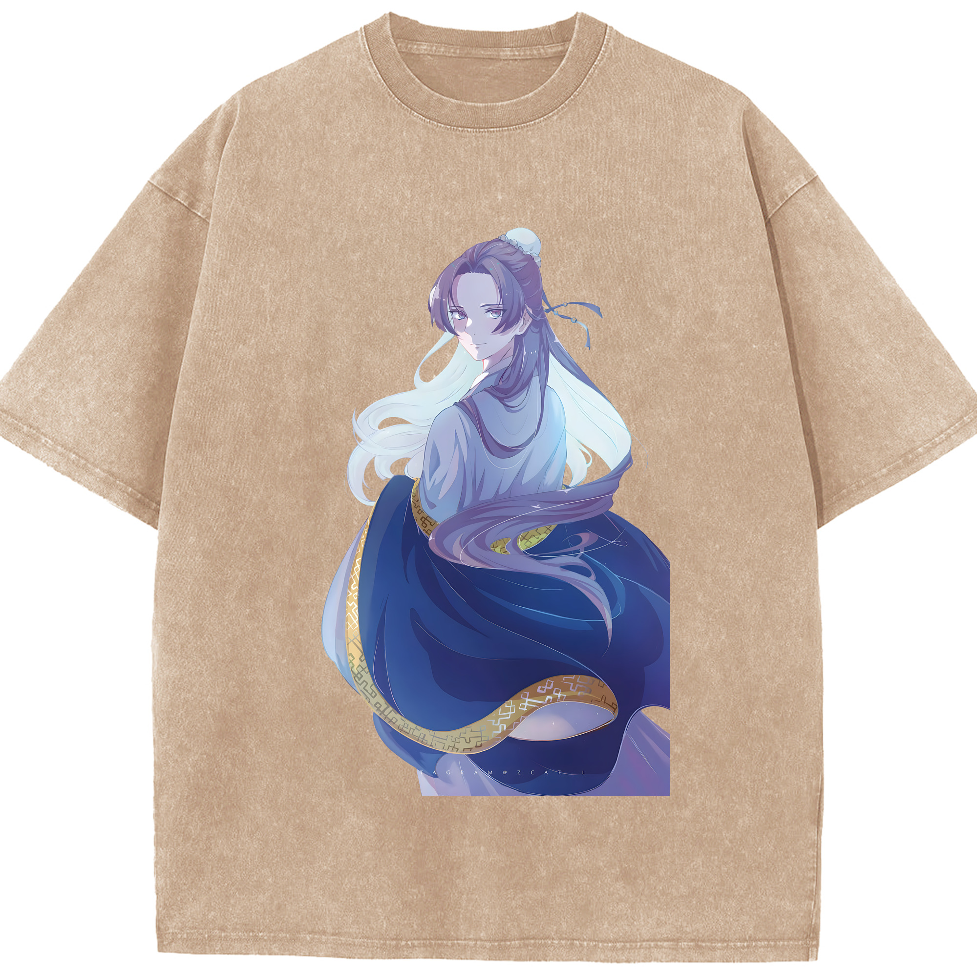 （画像用） 薬屋のひとりごと The Apothecary Diaries 綿100% ヴィンテージ風 半袖Tシャツ（フロントプリント）