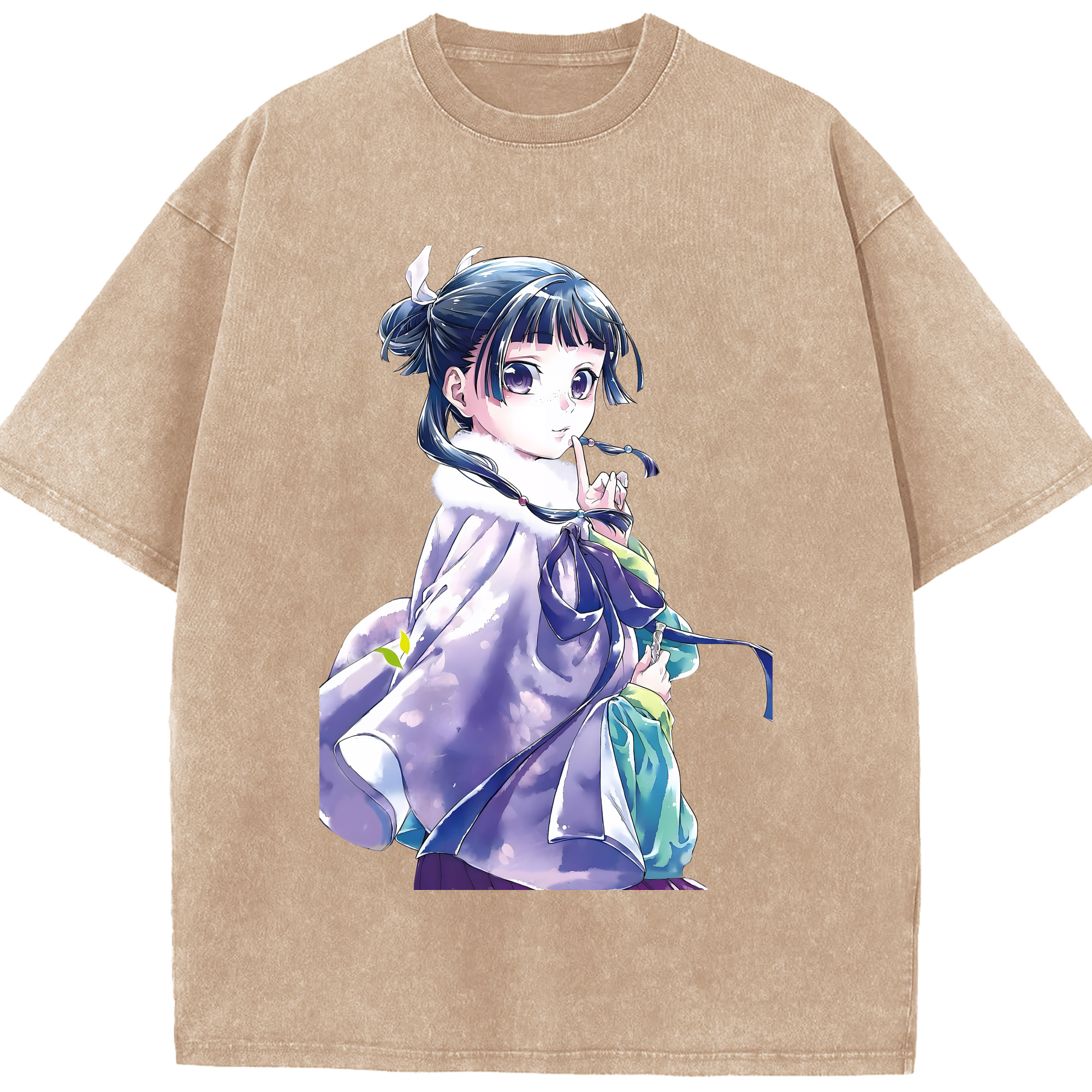 （画像用） 薬屋のひとりごと The Apothecary Diaries 綿100% ヴィンテージ風 半袖Tシャツ（フロントプリント）