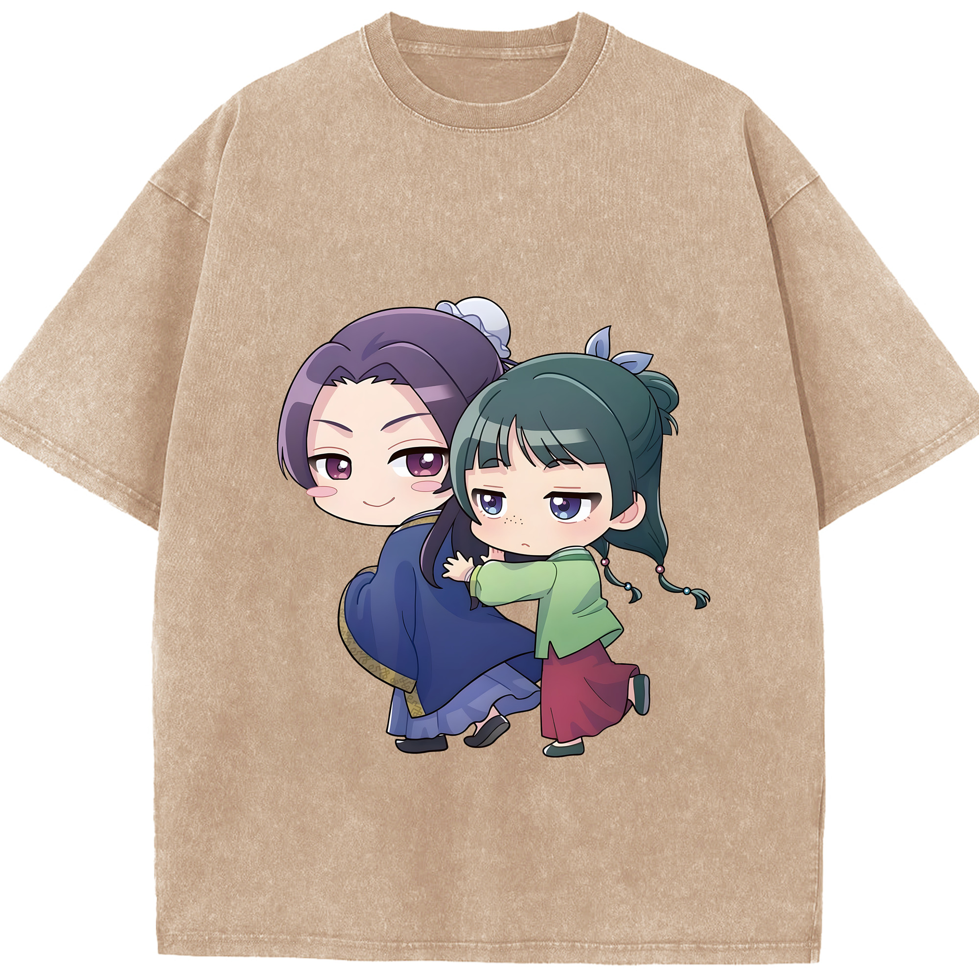 （画像用） 薬屋のひとりごと The Apothecary Diaries 綿100% ヴィンテージ風 半袖Tシャツ（フロントプリント）