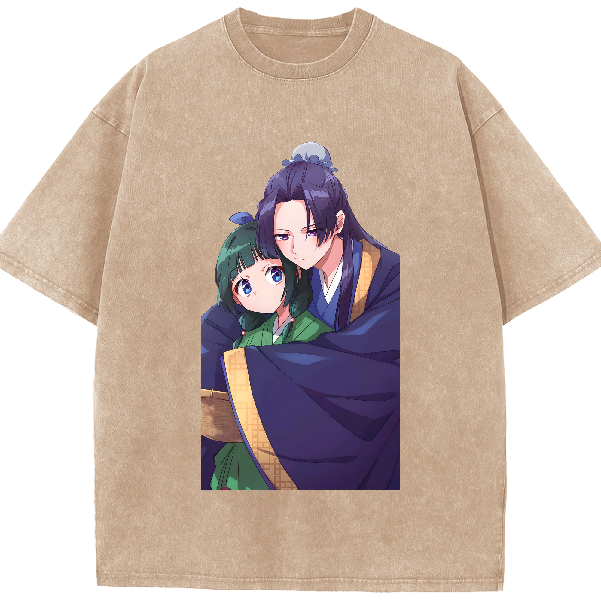 （画像用） 薬屋のひとりごと The Apothecary Diaries 綿100% ヴィンテージ風 半袖Tシャツ（フロントプリント）
