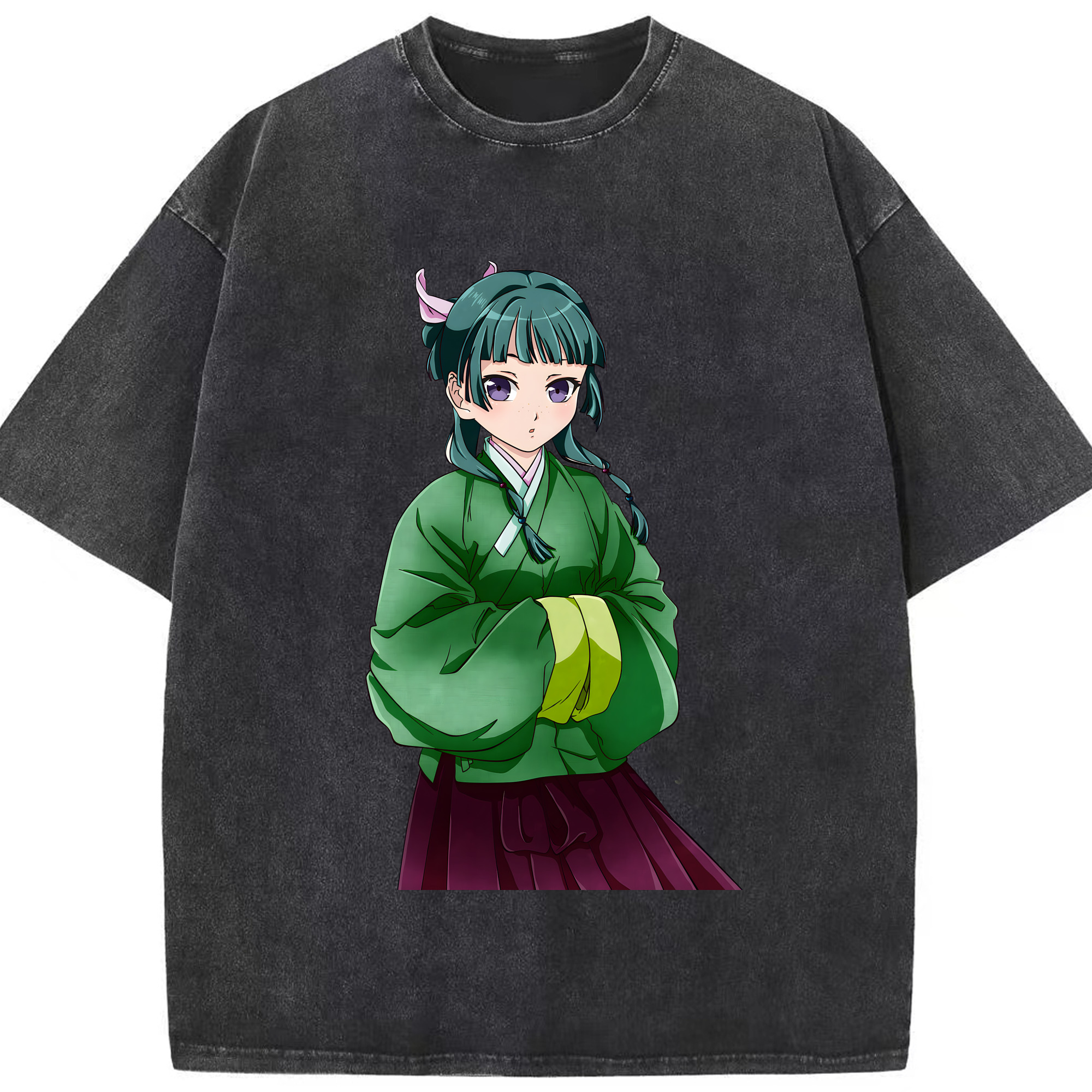 （画像用） 薬屋のひとりごと The Apothecary Diaries 綿100% ヴィンテージ風 半袖Tシャツ（フロントプリント）
