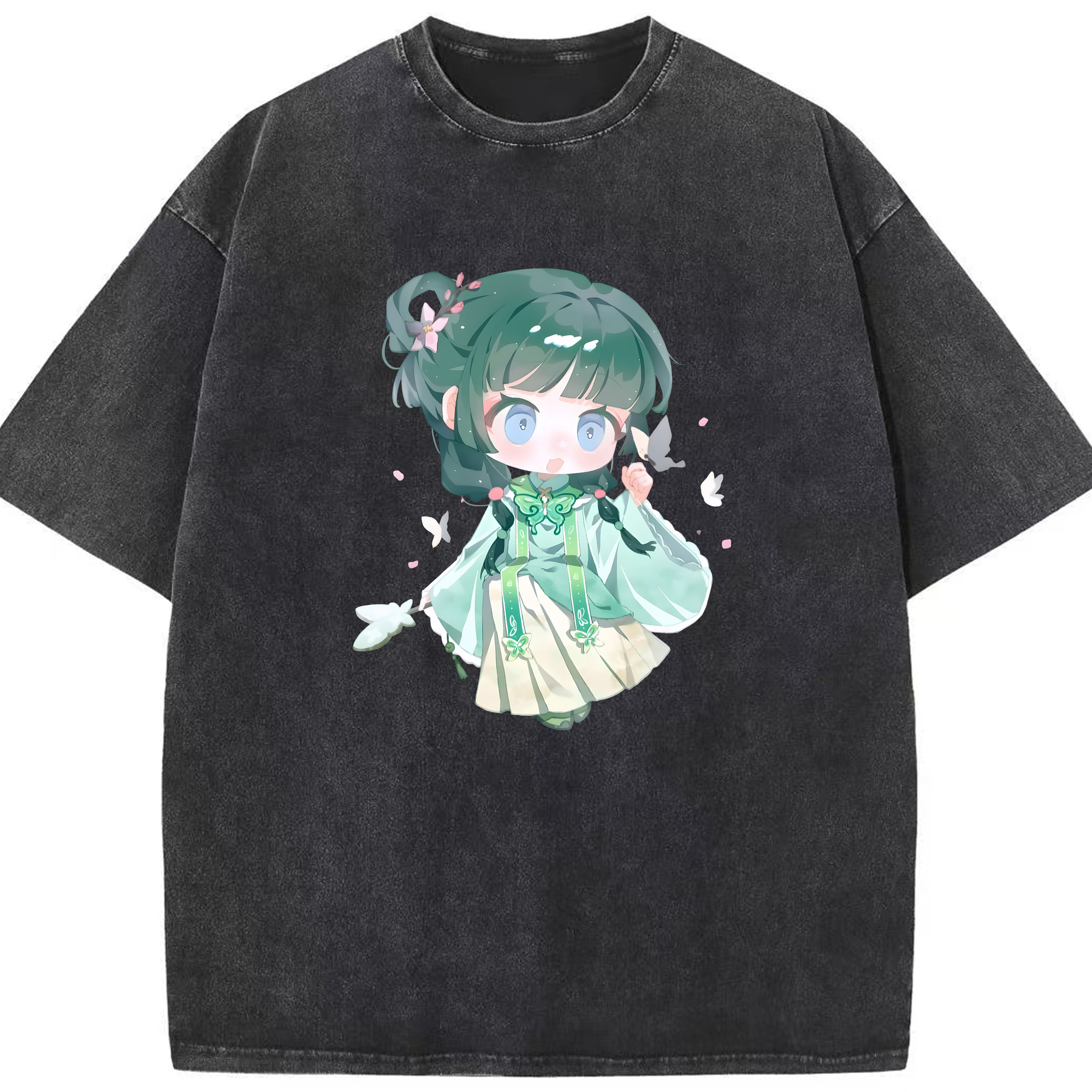 （画像用） 薬屋のひとりごと The Apothecary Diaries 綿100% ヴィンテージ風 半袖Tシャツ（フロントプリント）