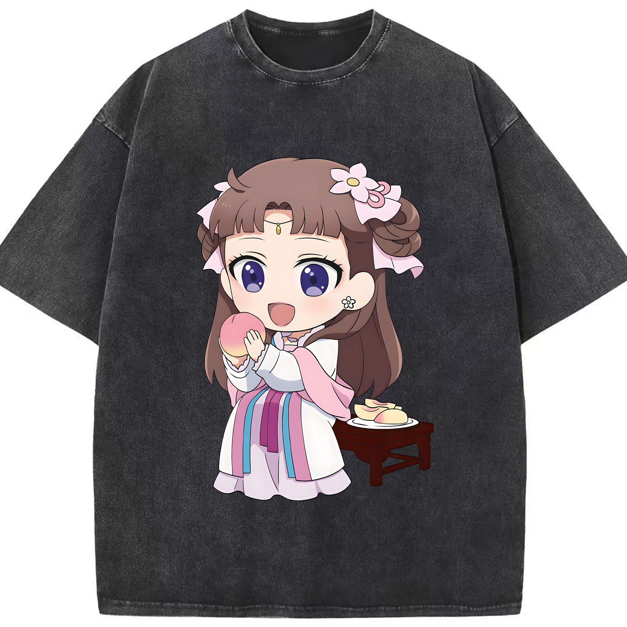 （画像用） 薬屋のひとりごと The Apothecary Diaries 綿100% ヴィンテージ風 半袖Tシャツ（フロントプリント）