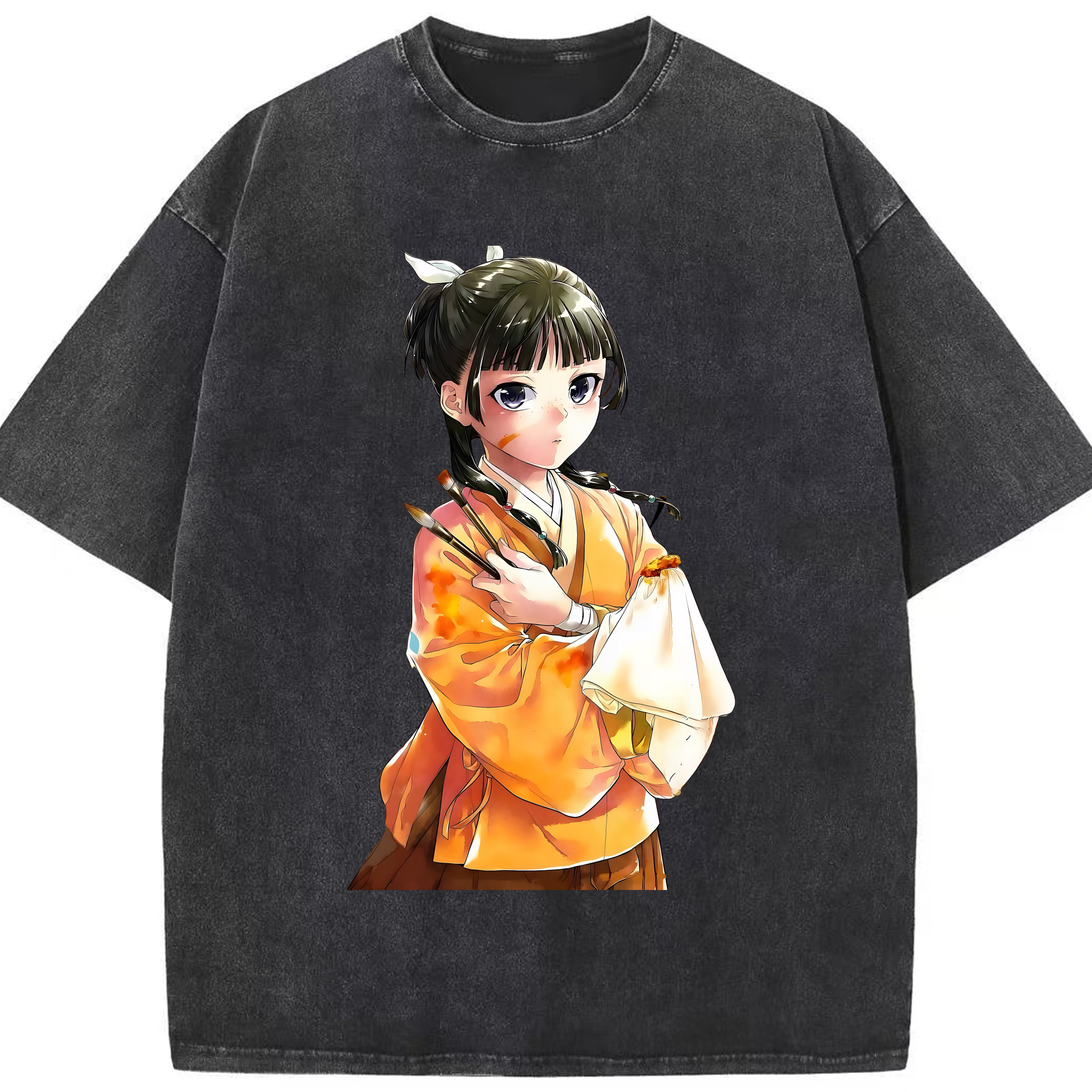 （画像用） 薬屋のひとりごと The Apothecary Diaries 綿100% ヴィンテージ風 半袖Tシャツ（フロントプリント）