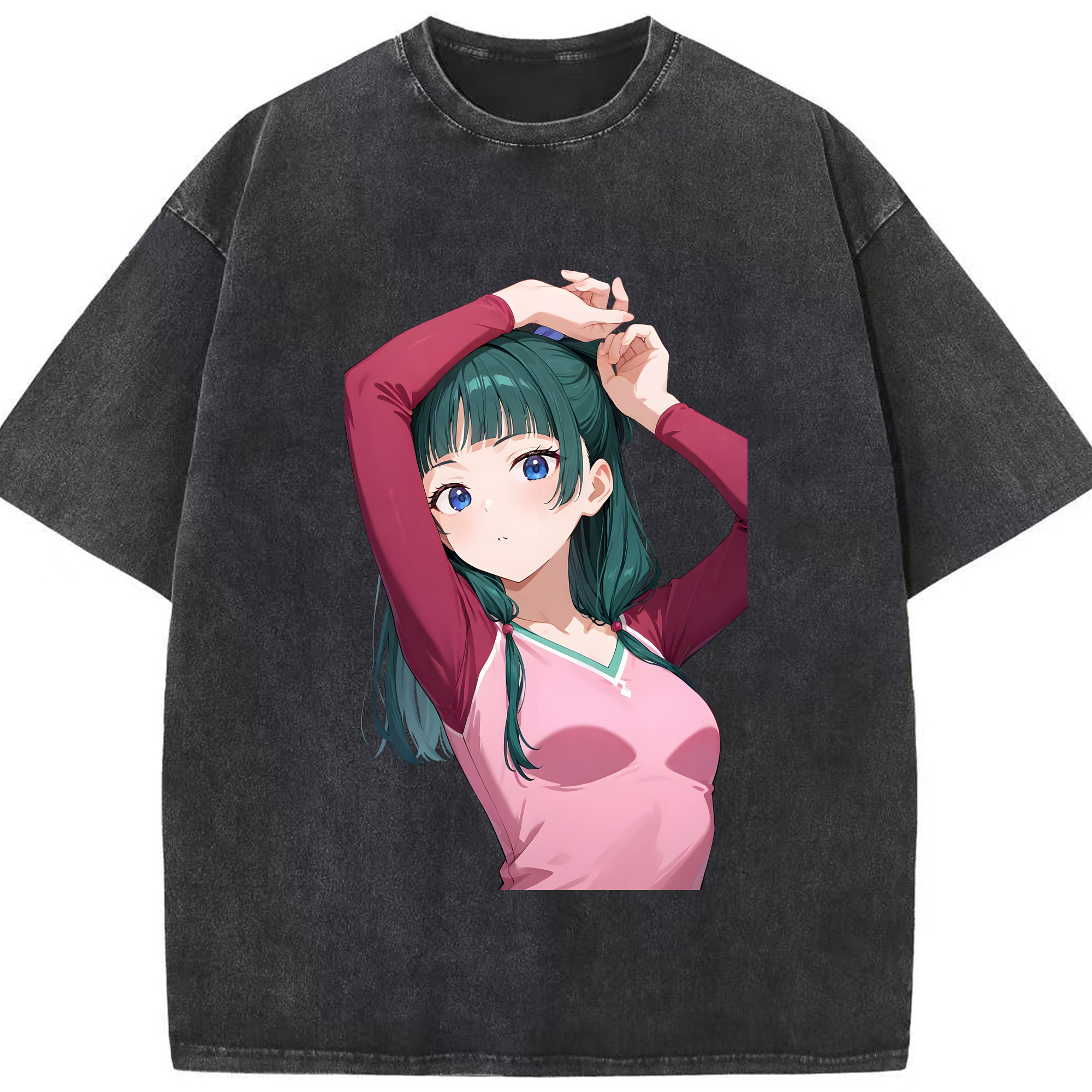 （画像用） 薬屋のひとりごと The Apothecary Diaries 綿100% ヴィンテージ風 半袖Tシャツ（フロントプリント）