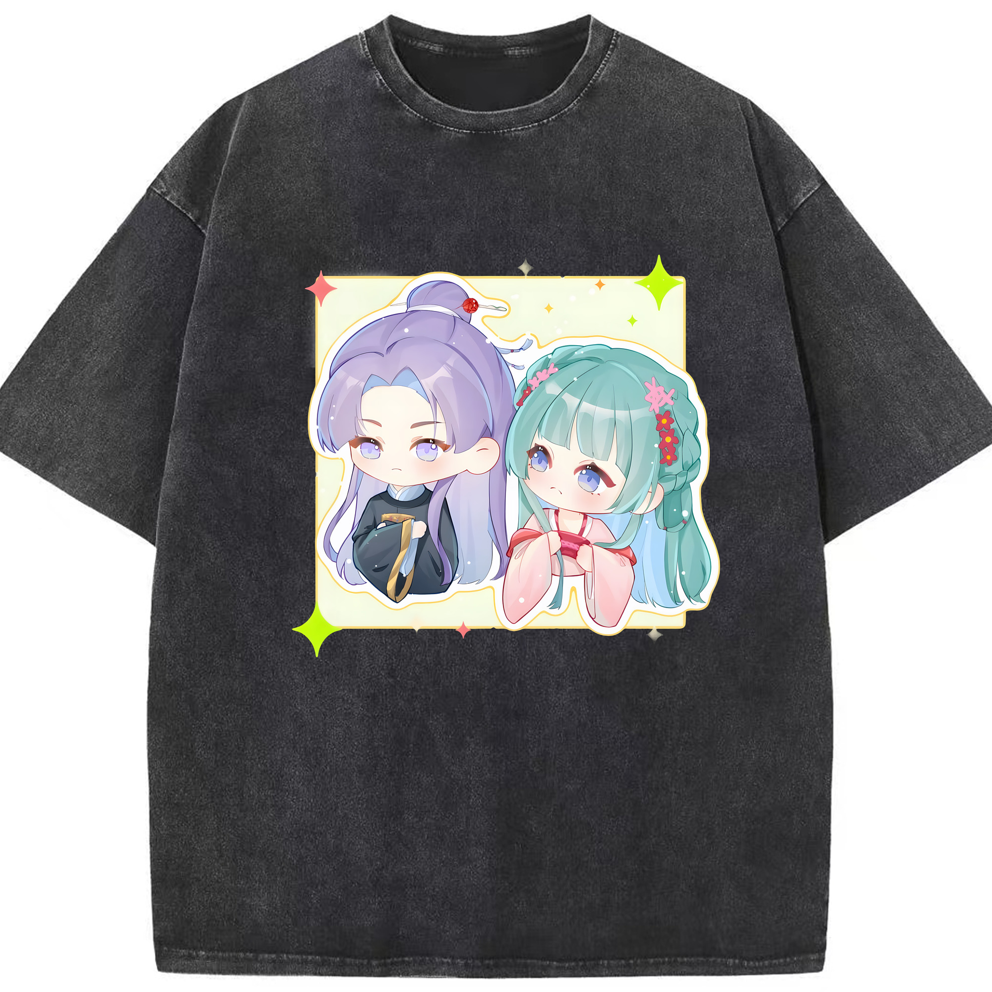 （画像用） 薬屋のひとりごと The Apothecary Diaries 綿100% ヴィンテージ風 半袖Tシャツ（フロントプリント）