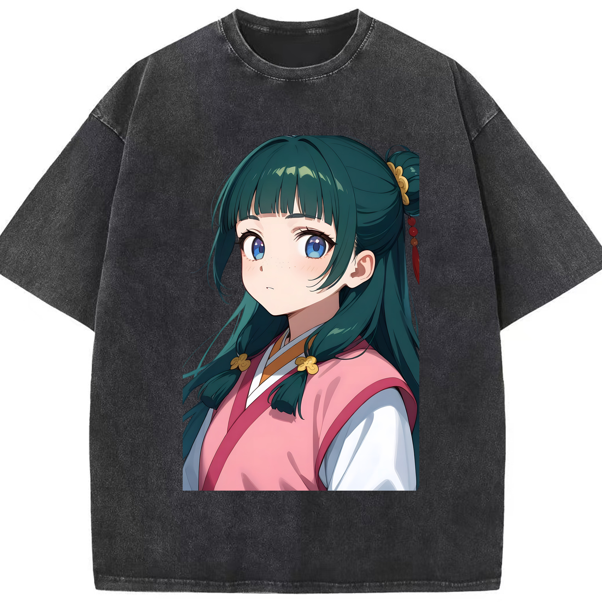 （画像用） 薬屋のひとりごと The Apothecary Diaries 綿100% ヴィンテージ風 半袖Tシャツ（フロントプリント）