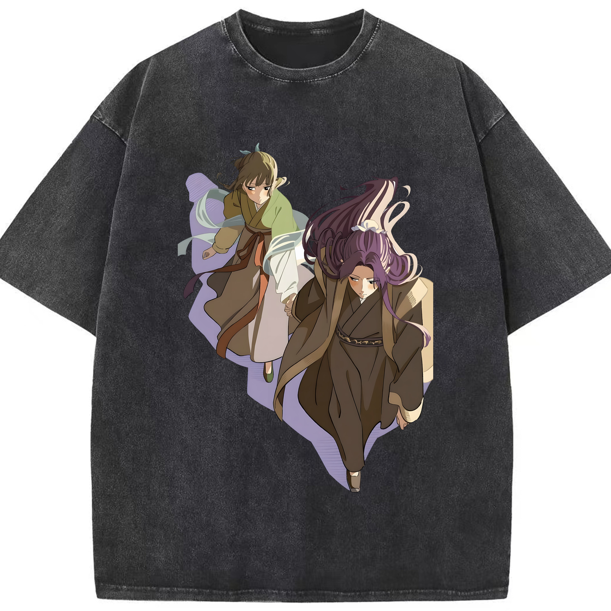 （画像用） 薬屋のひとりごと The Apothecary Diaries 綿100% ヴィンテージ風 半袖Tシャツ（フロントプリント）