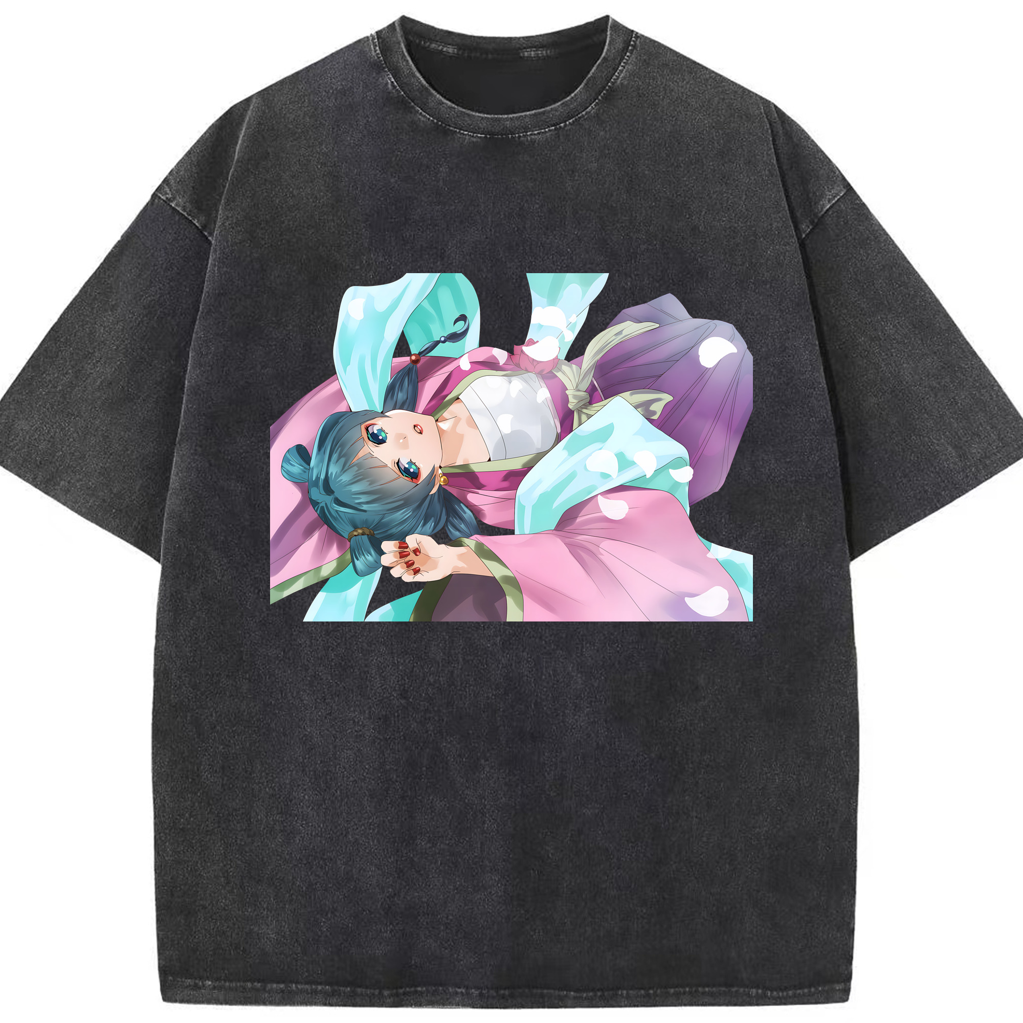 （画像用） 薬屋のひとりごと The Apothecary Diaries 綿100% ヴィンテージ風 半袖Tシャツ（フロントプリント）
