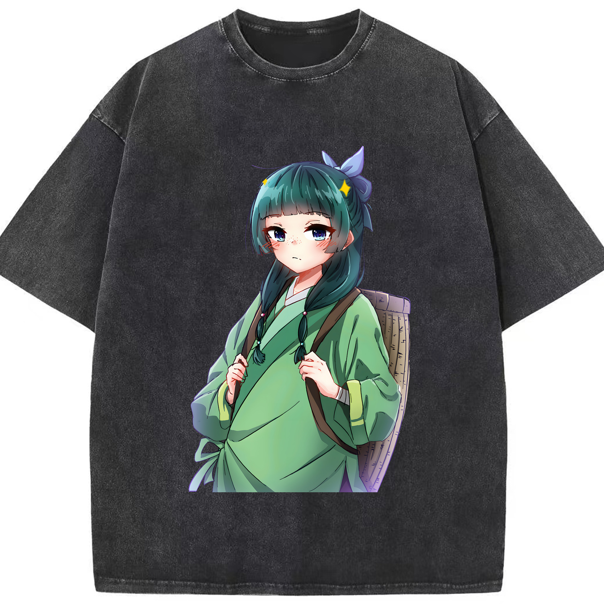（画像用） 薬屋のひとりごと The Apothecary Diaries 綿100% ヴィンテージ風 半袖Tシャツ（フロントプリント）