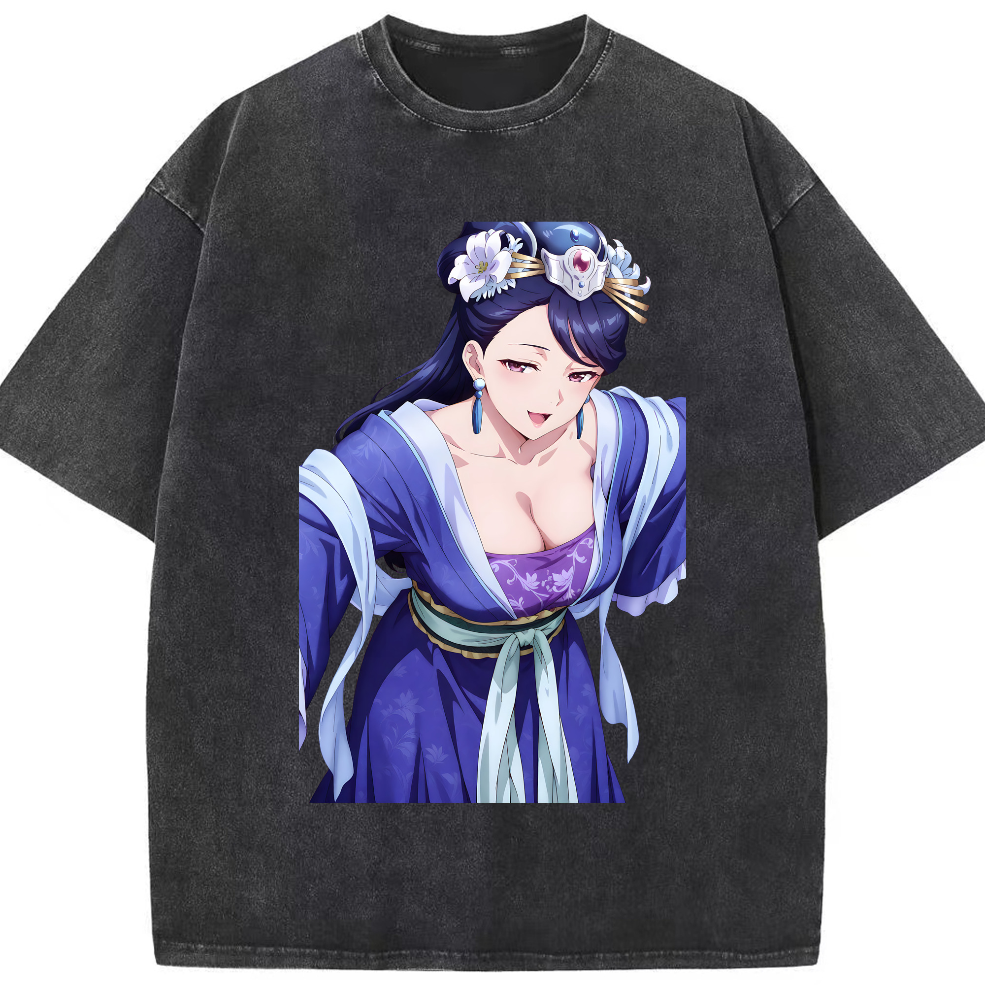 （画像用） 薬屋のひとりごと The Apothecary Diaries 綿100% ヴィンテージ風 半袖Tシャツ（フロントプリント）