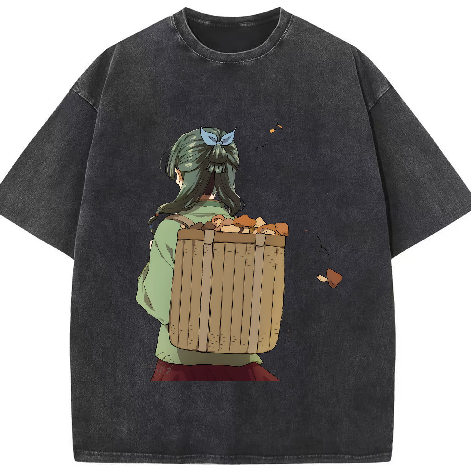 （画像用） 薬屋のひとりごと The Apothecary Diaries 綿100% ヴィンテージ風 半袖Tシャツ（フロントプリント）