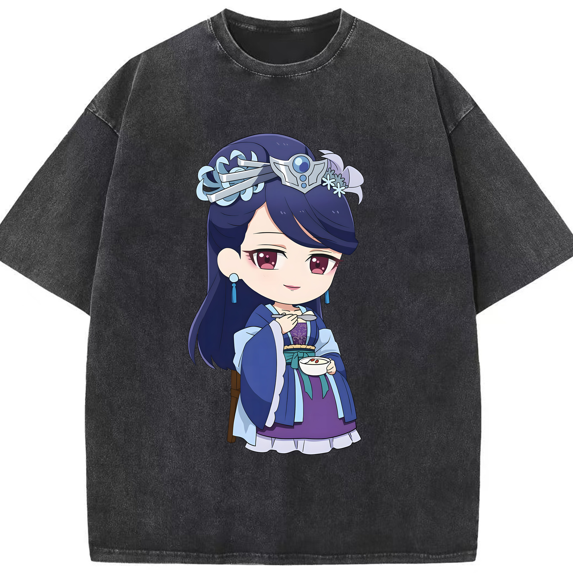 （画像用） 薬屋のひとりごと The Apothecary Diaries 綿100% ヴィンテージ風 半袖Tシャツ（フロントプリント）