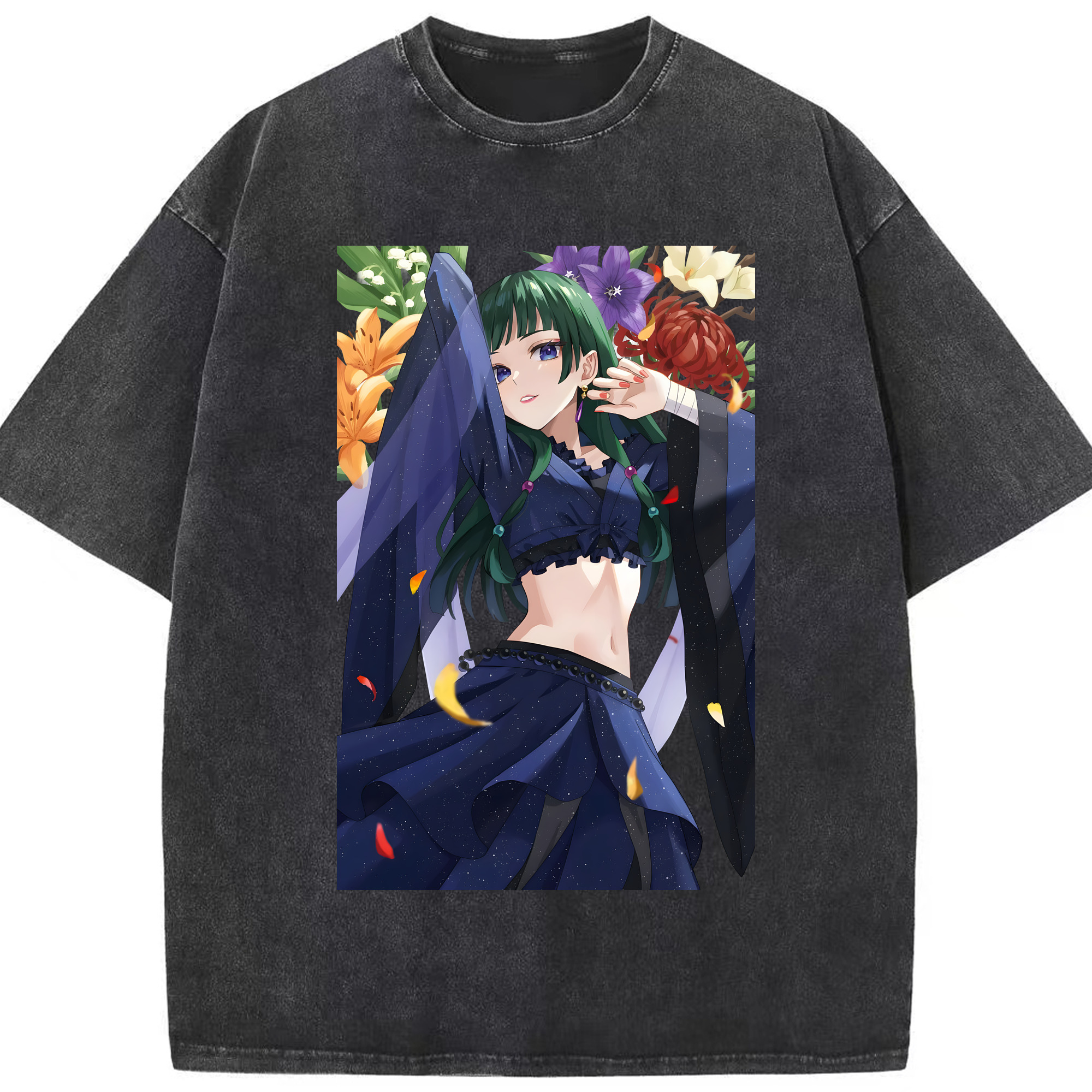 （画像用） 薬屋のひとりごと The Apothecary Diaries 綿100% ヴィンテージ風 半袖Tシャツ（フロントプリント）
