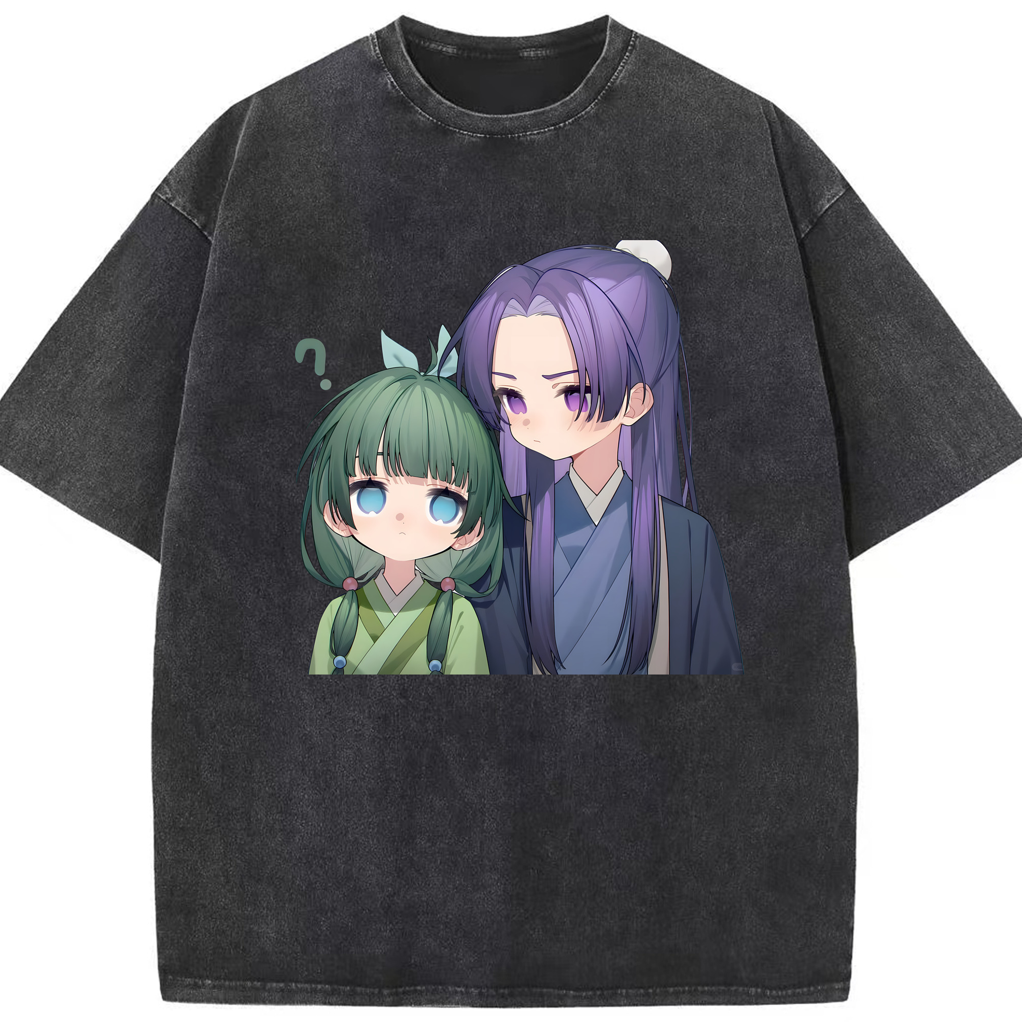 （画像用） 薬屋のひとりごと The Apothecary Diaries 綿100% ヴィンテージ風 半袖Tシャツ（フロントプリント）