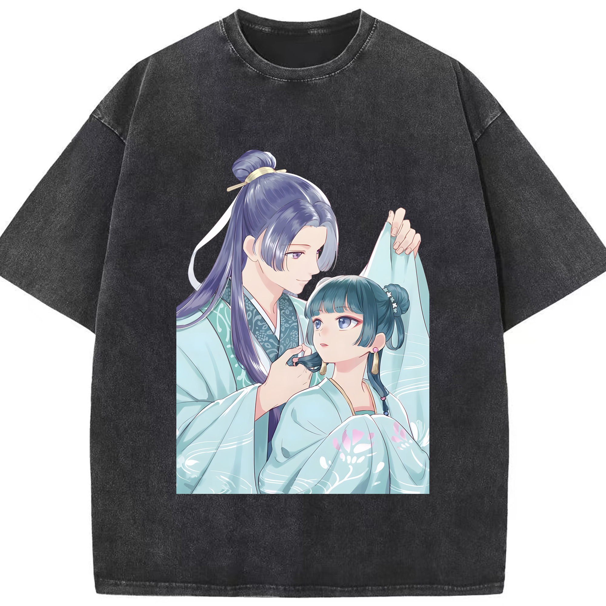 （画像用） 薬屋のひとりごと The Apothecary Diaries 綿100% ヴィンテージ風 半袖Tシャツ（フロントプリント）