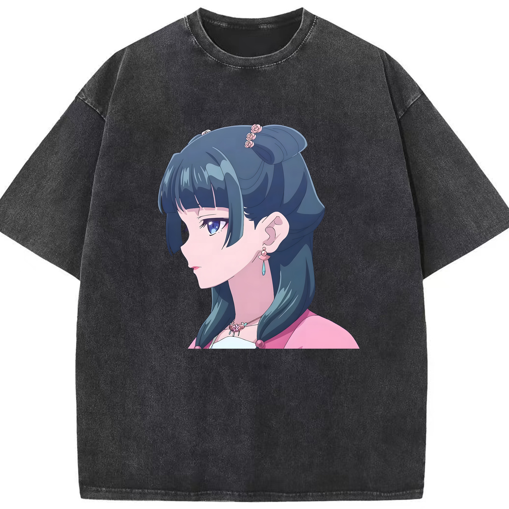 （画像用） 薬屋のひとりごと The Apothecary Diaries 綿100% ヴィンテージ風 半袖Tシャツ（フロントプリント）