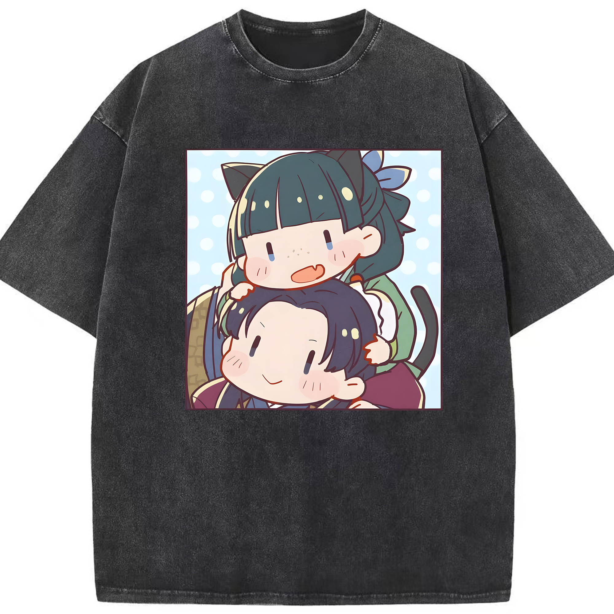 （画像用） 薬屋のひとりごと The Apothecary Diaries 綿100% ヴィンテージ風 半袖Tシャツ（フロントプリント）