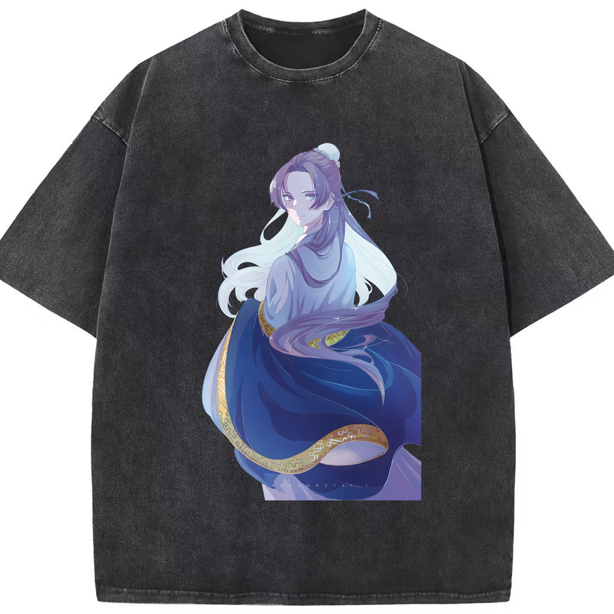（画像用） 薬屋のひとりごと The Apothecary Diaries 綿100% ヴィンテージ風 半袖Tシャツ（フロントプリント）