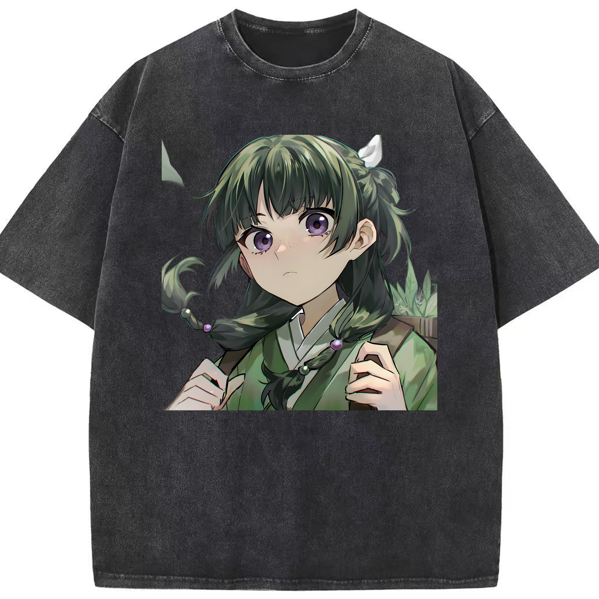 （画像用） 薬屋のひとりごと The Apothecary Diaries 綿100% ヴィンテージ風 半袖Tシャツ（フロントプリント）
