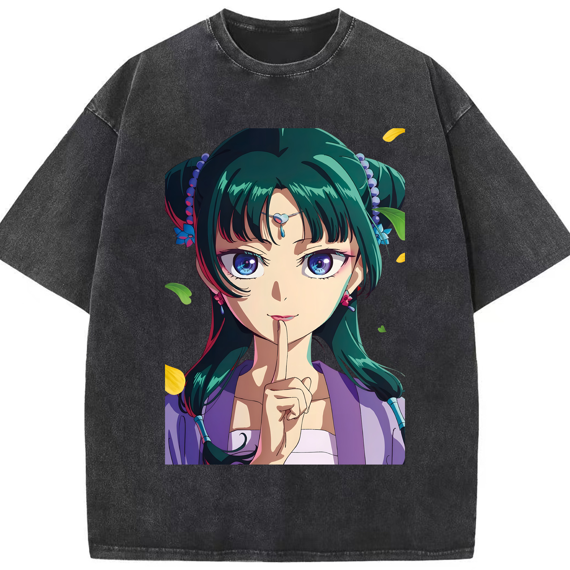 （画像用） 薬屋のひとりごと The Apothecary Diaries 綿100% ヴィンテージ風 半袖Tシャツ（フロントプリント）