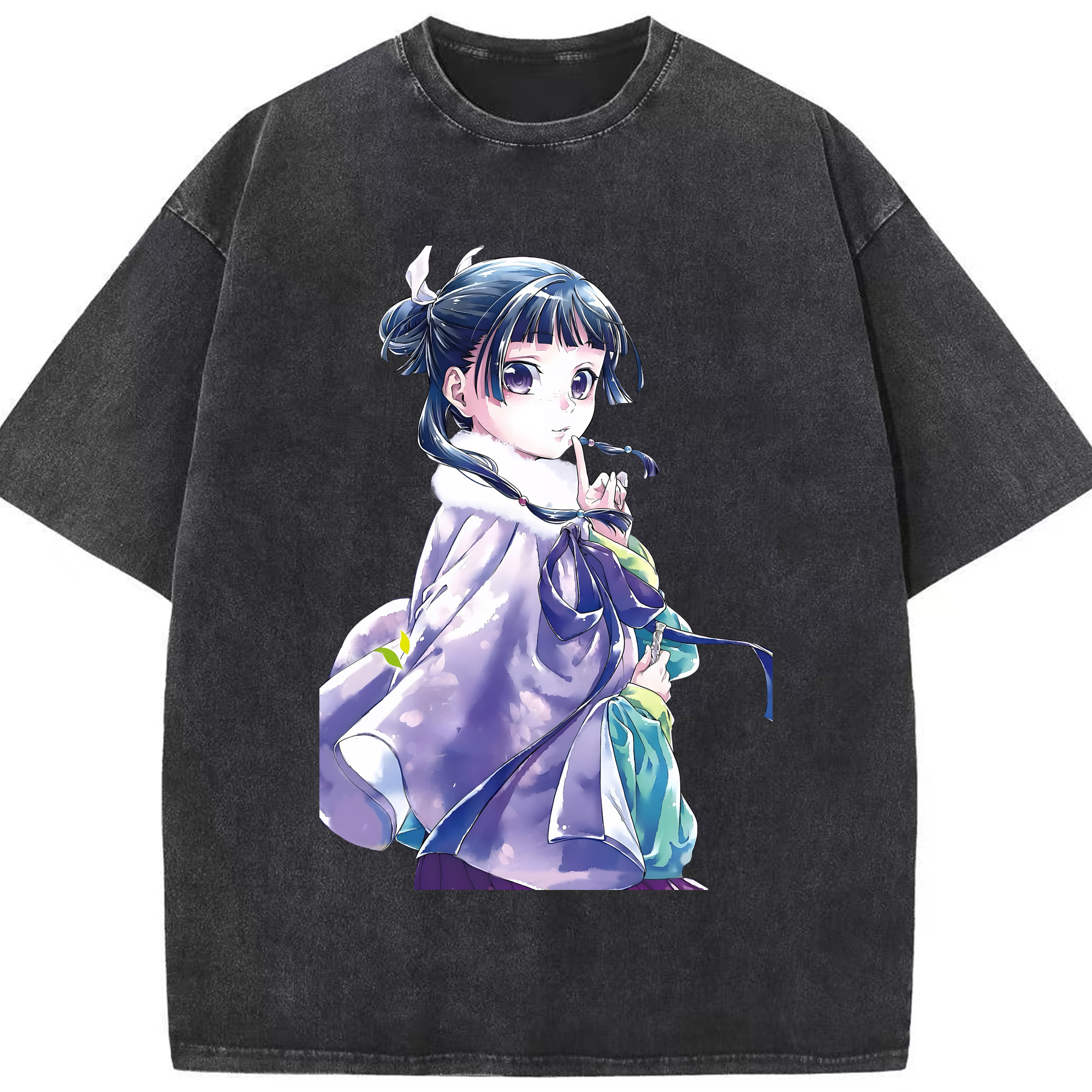 （画像用） 薬屋のひとりごと The Apothecary Diaries 綿100% ヴィンテージ風 半袖Tシャツ（フロントプリント）